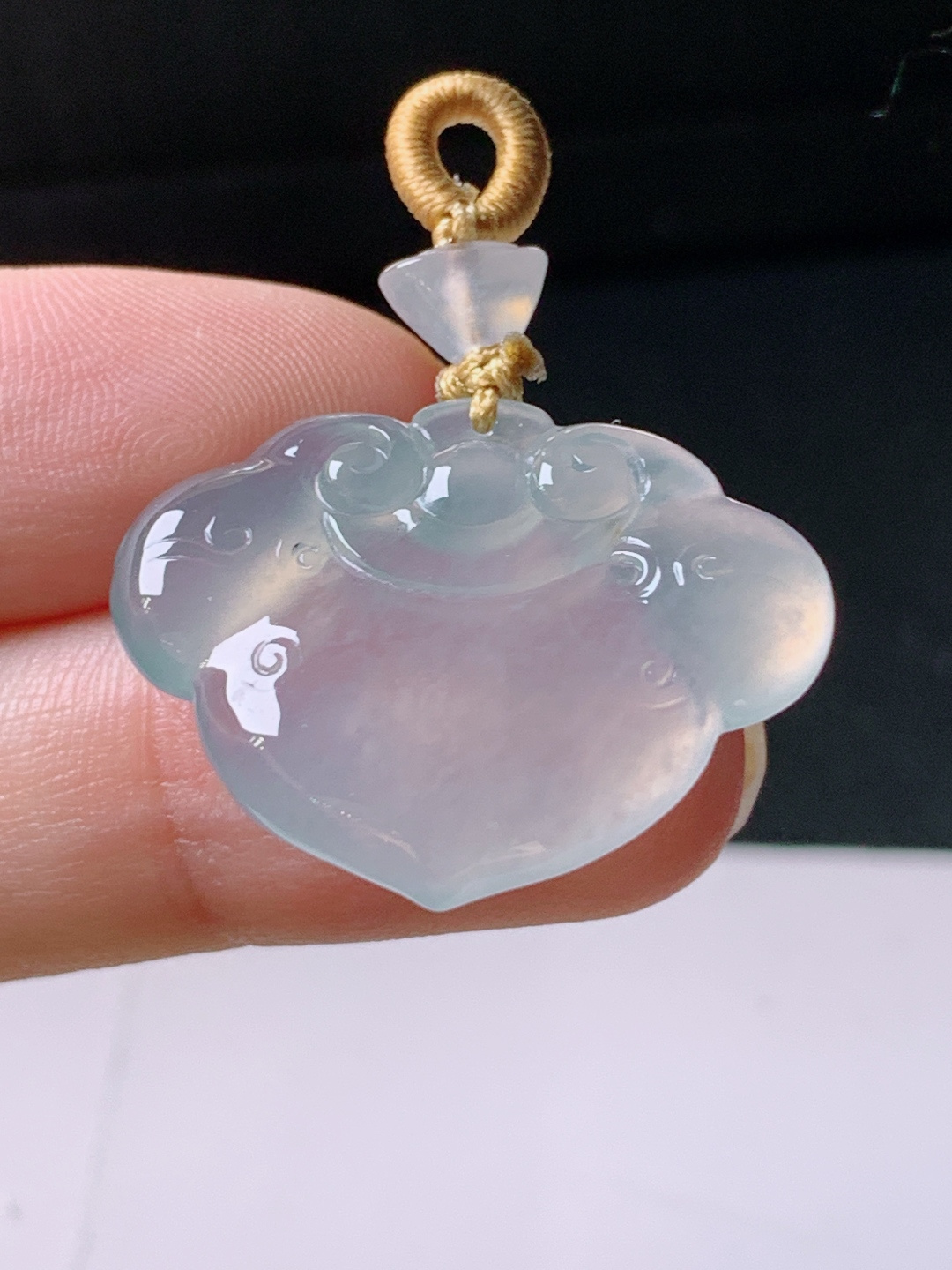 ️ 冰种如意，无裂通透起光，裸石21.9/28.1/4.7