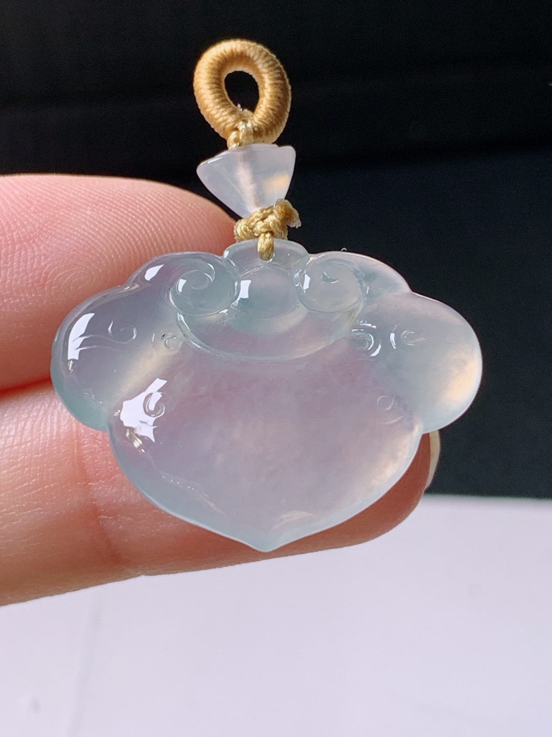 ️ 冰种如意，无裂通透起光，裸石21.9/28.1/4.7