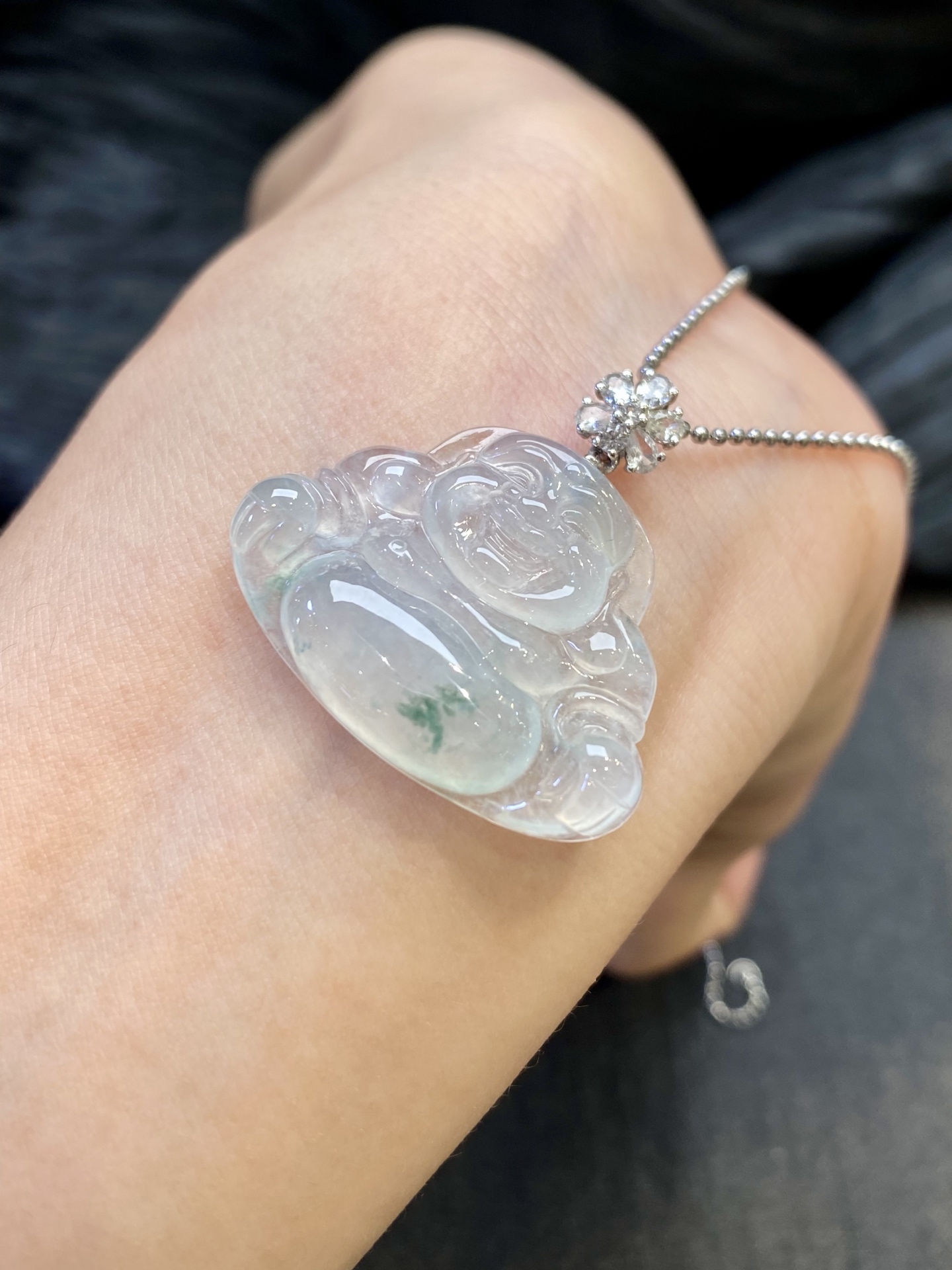 🤍·冰飘花佛公吊坠·金，整·29.9/31.4/5.9mm，裸·22.7/31.4/5.9mm