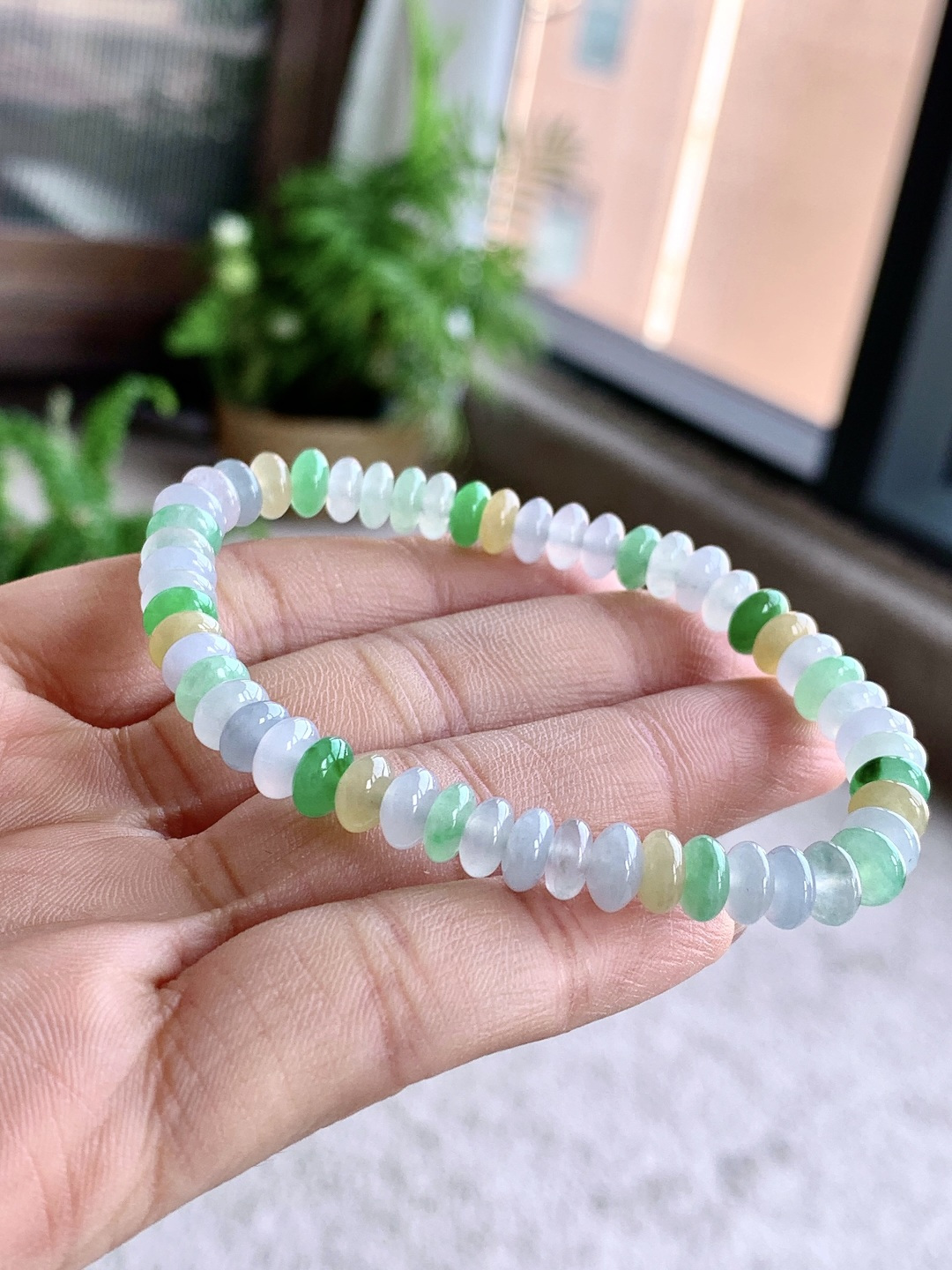 ️冰多宝手串算盘珠手串，缅甸，性比高，6.5mm-2.6mm，14克