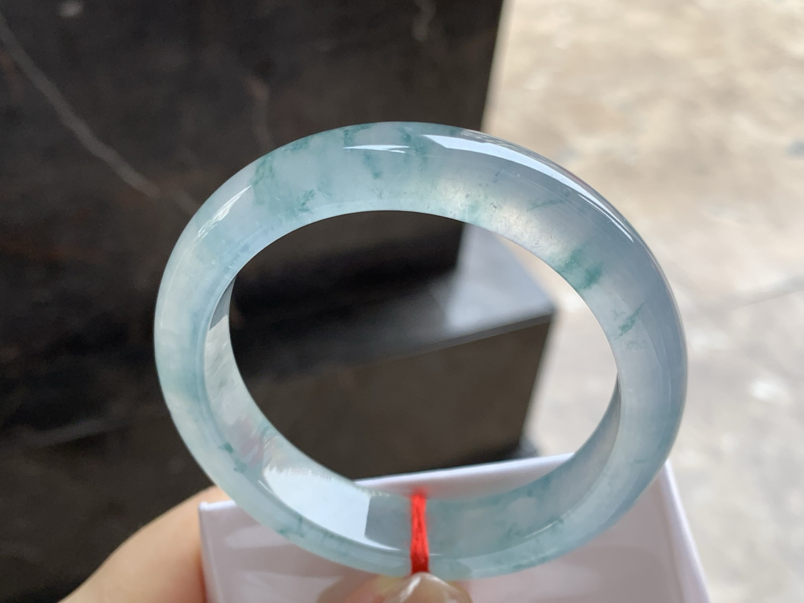 55-12.4-8.6

冰种飘花手镯^_^冰味十足～飘花灵动飘逸