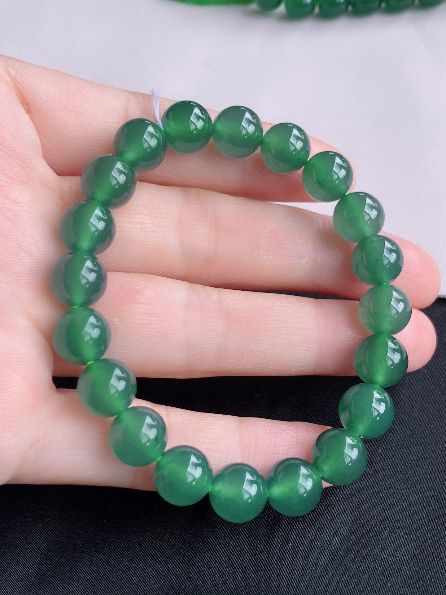 ️，冰蓝水手串，晶莹剔透。尺寸10，自然光实拍