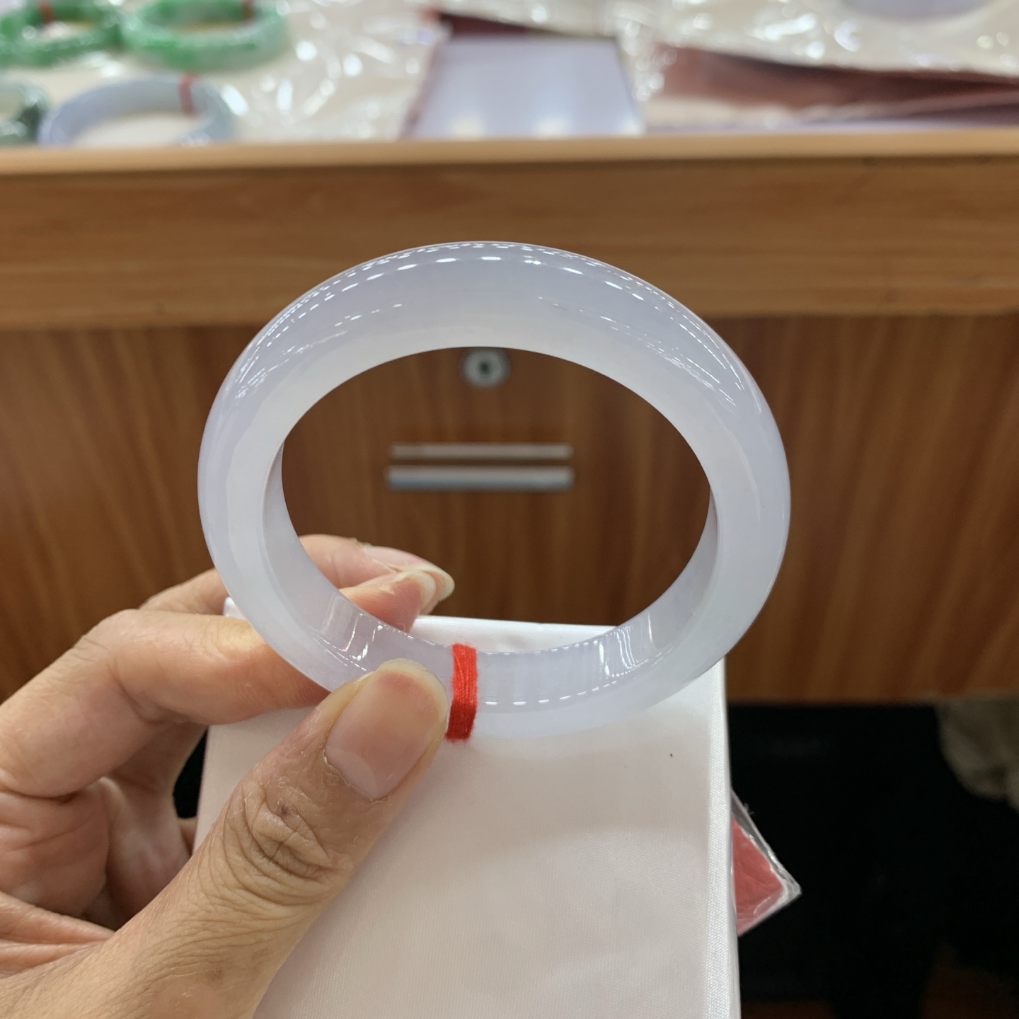 0828DKM 51.3-12.9-8.1 冰正圈翡翠手镯