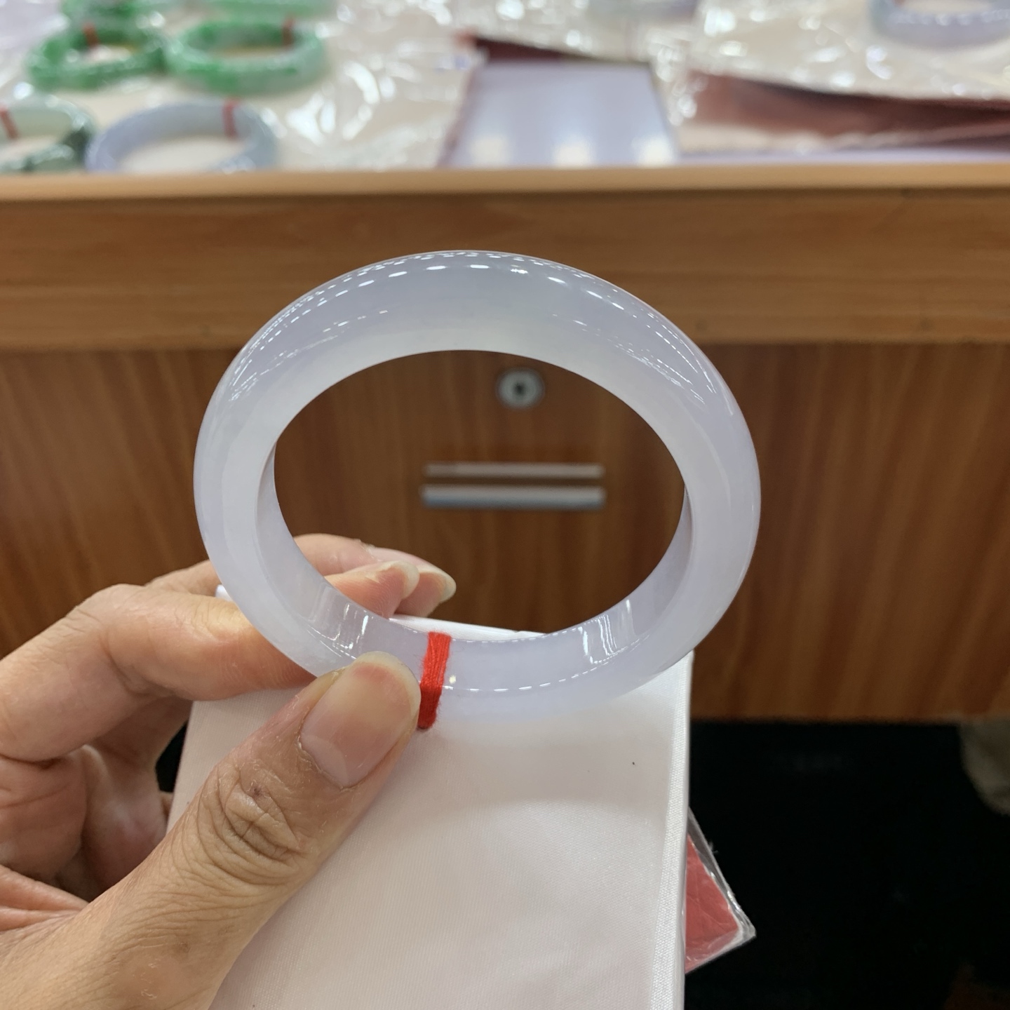 0828DKM 51.3-12.9-8.1 冰正圈翡翠手镯