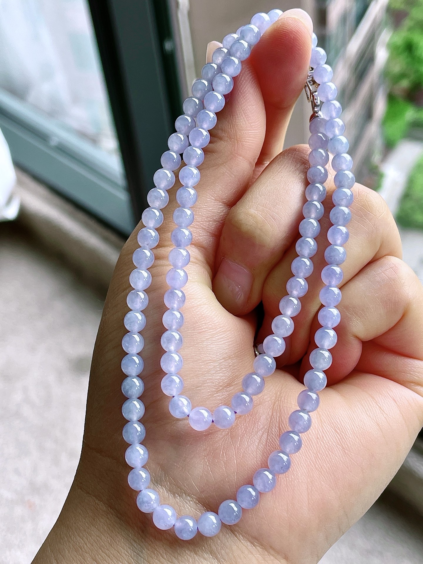 珠链圆珠珠子珠链，缅甸，性比高，5mm，26cm，23.7克