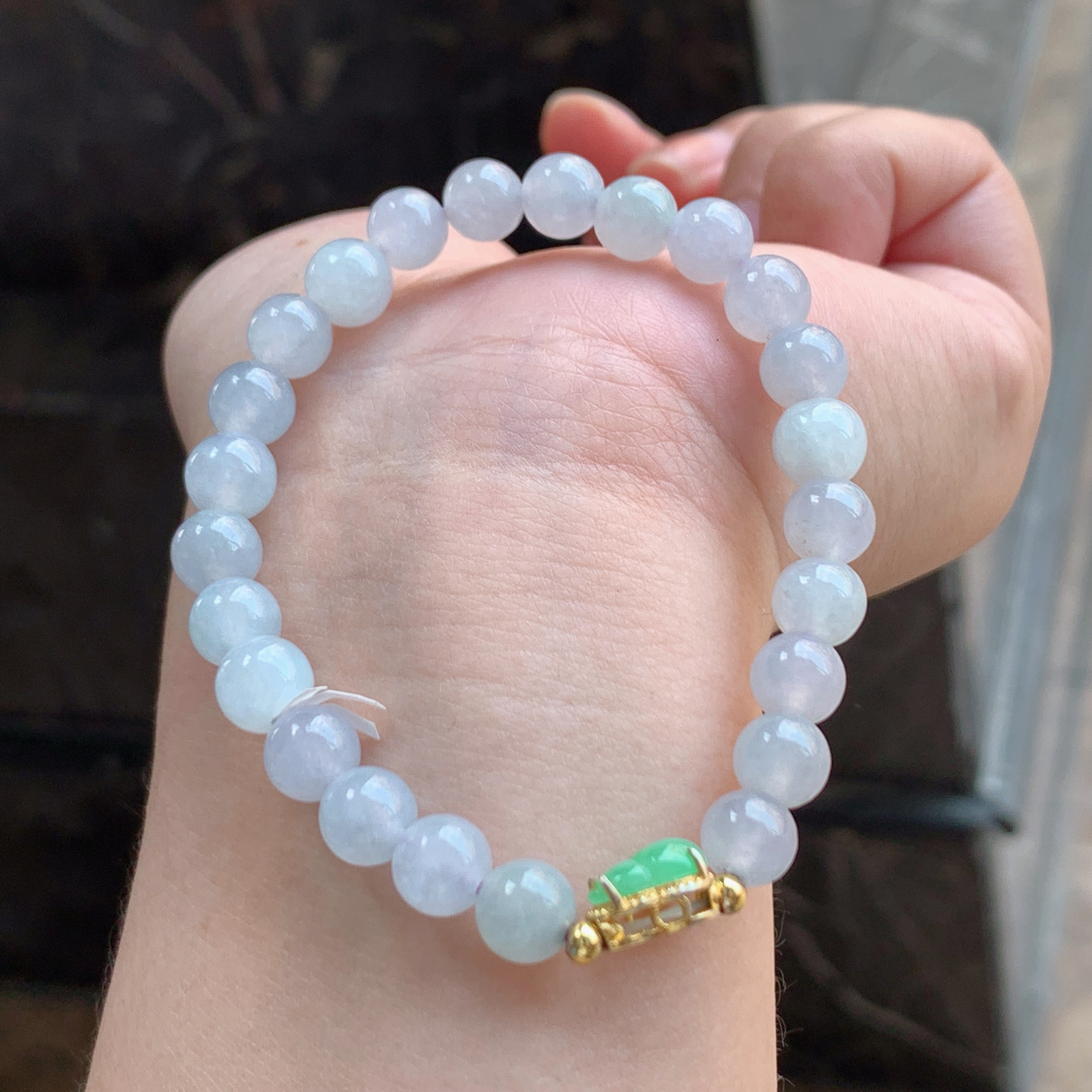 淡紫色葫芦手串