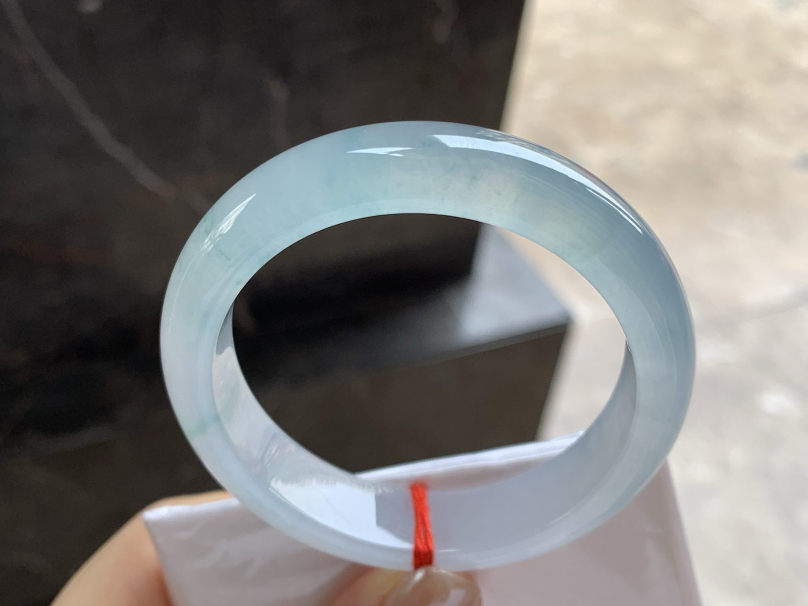 50.5-12.5-7.8

冰种飘花小圈口手镯^_^冰味十足～精品小圈口