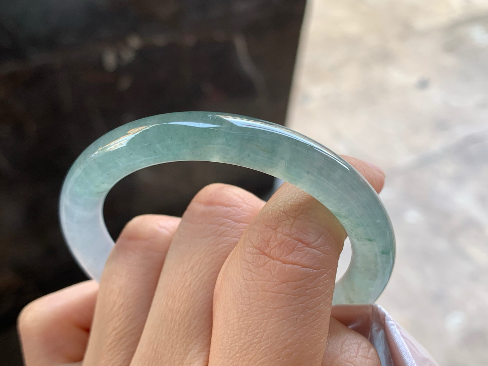 50.5-8.3

冰蓝圆条手镯^_^冰透