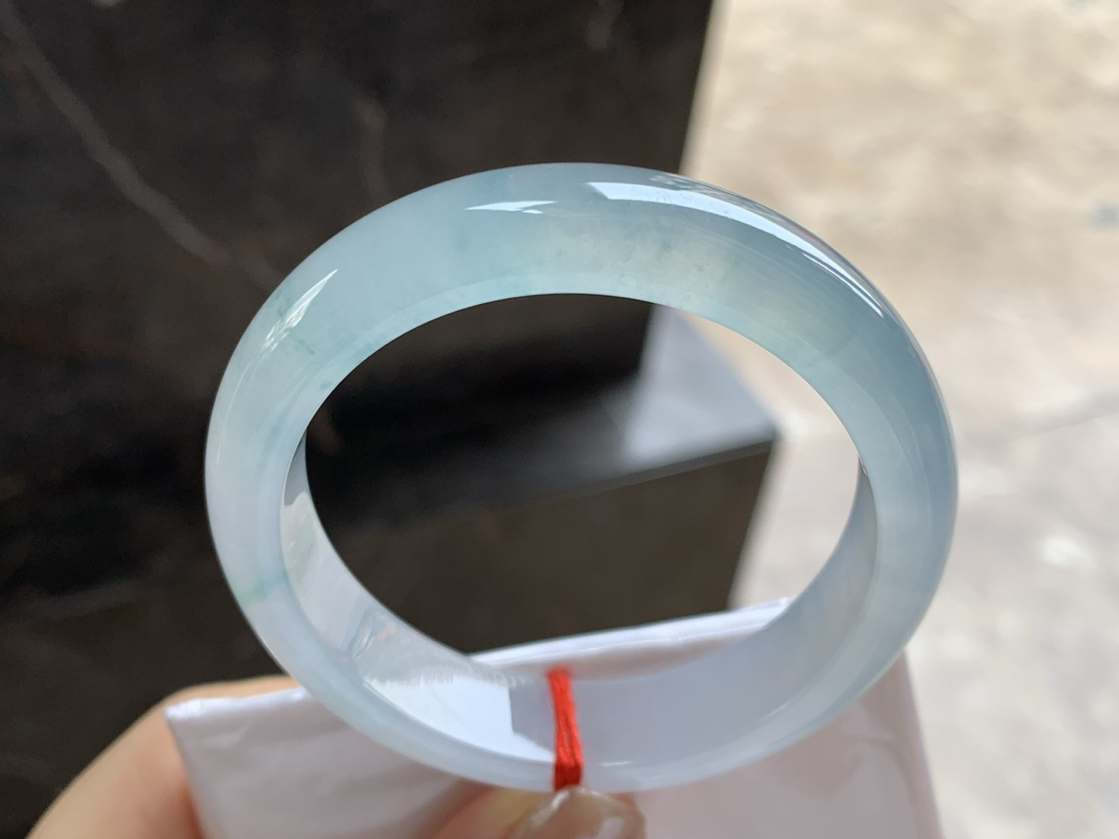 50.5-12.5-7.8

冰种飘花小圈口手镯^_^冰味十足～精品小圈口