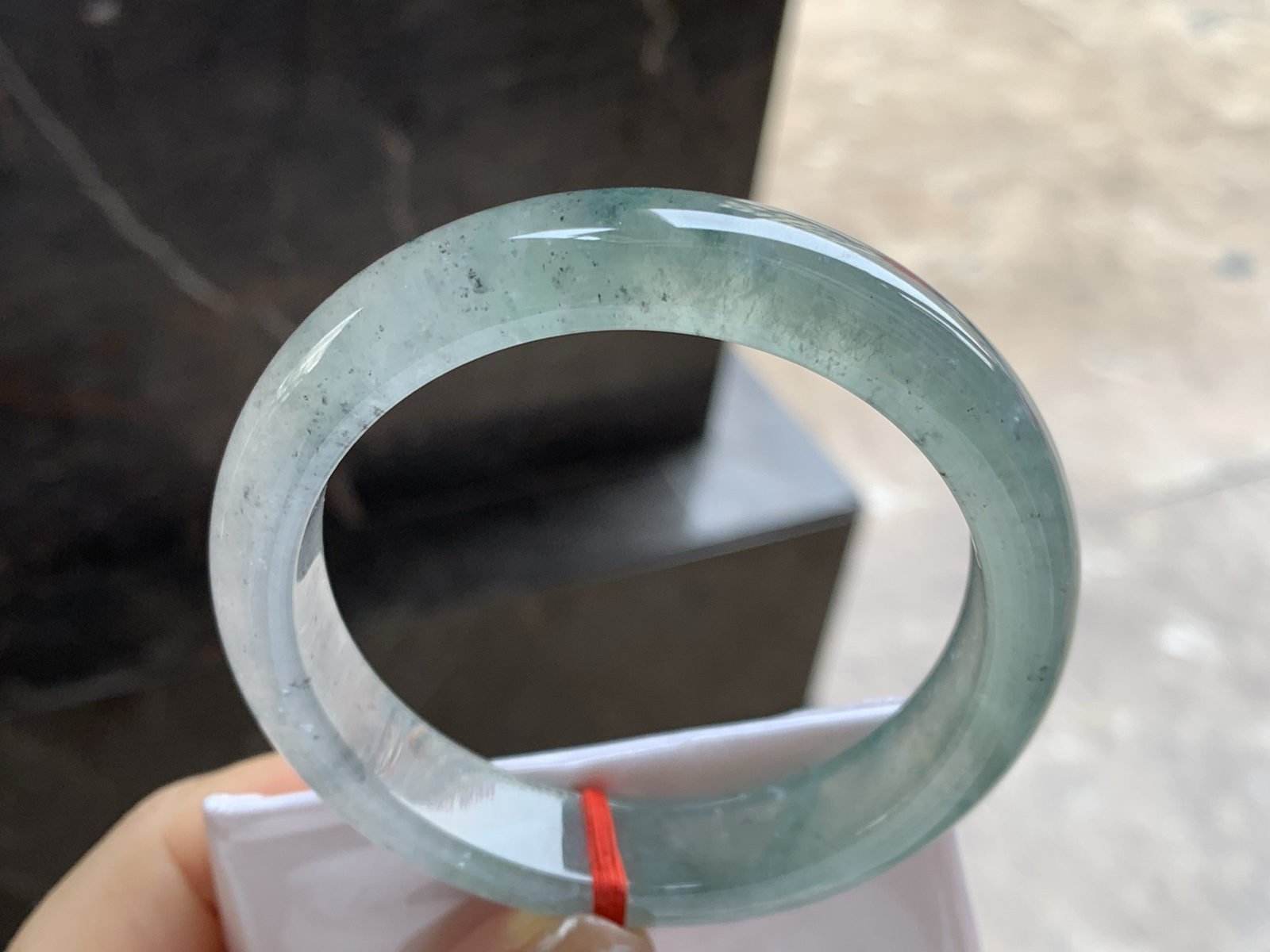 57.5-12.8-8.3

冰种飘花手镯^_^冰味十足～特色料子