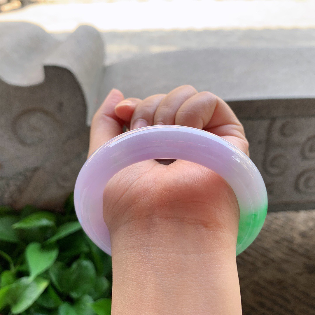 圈口56.2-13 【春彩圆条手镯】圆条56 57可戴