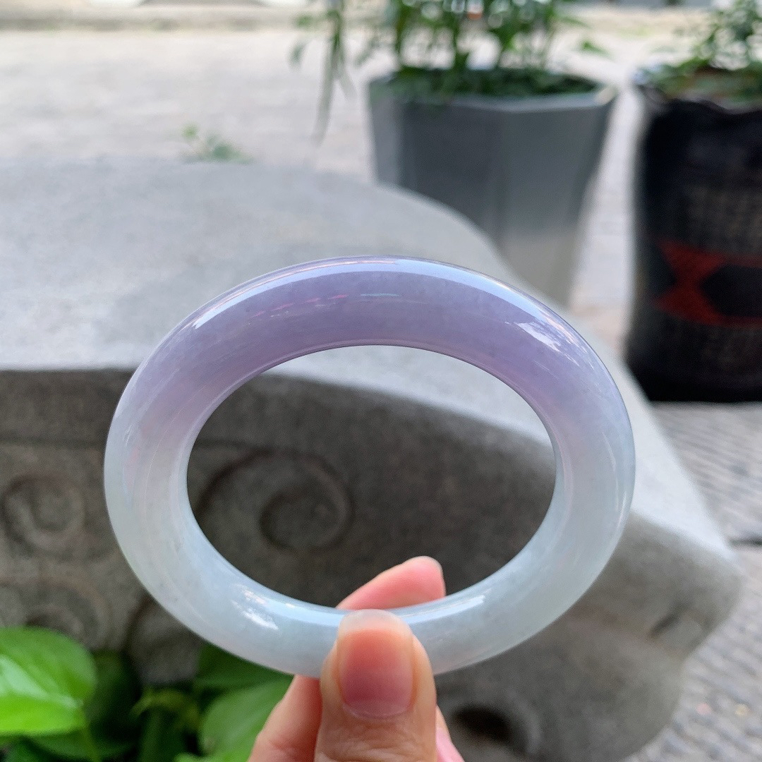 圈口 57.4-12【茄紫圆条手镯】圆条57 58可戴