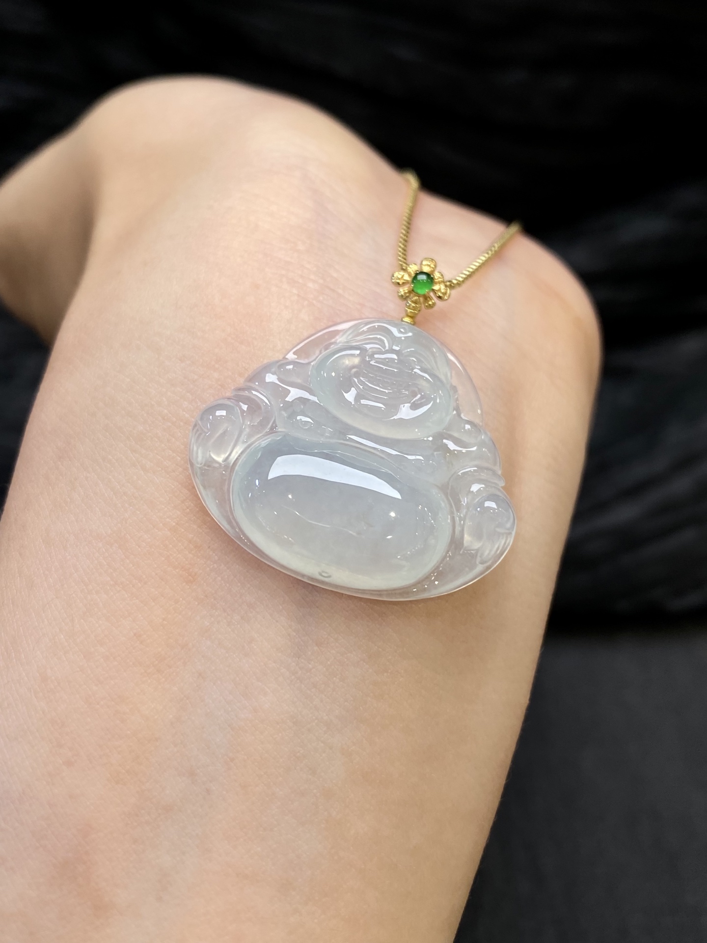 冰佛公吊坠·金，整·31-29.7-5.8mm，裸·24.8-29.7-5.8mm