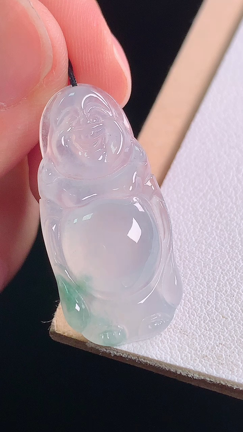 ️冰飘花站佛，无裂，尺寸31.5/15.1/4.7mm，20