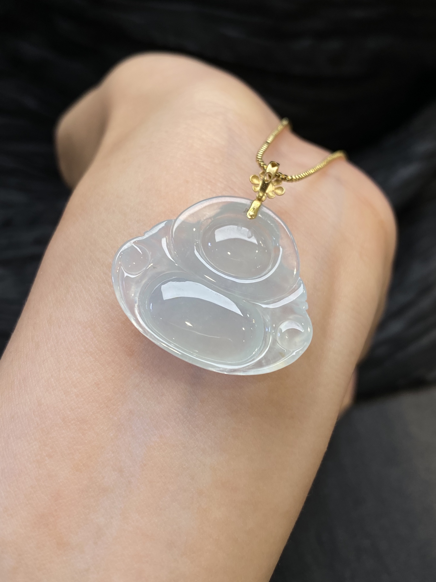 冰佛公吊坠·金，整·31-29.7-5.8mm，裸·24.8-29.7-5.8mm