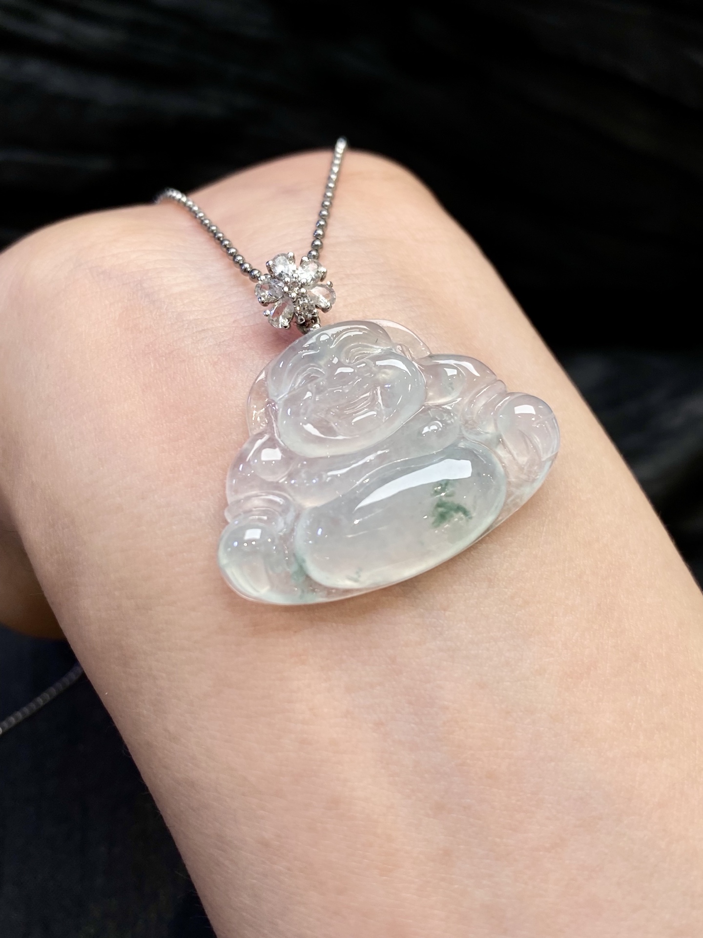 🤍·冰飘花佛公吊坠·金，整·29.9/31.4/5.9mm，裸·22.7/31.4/5.9mm