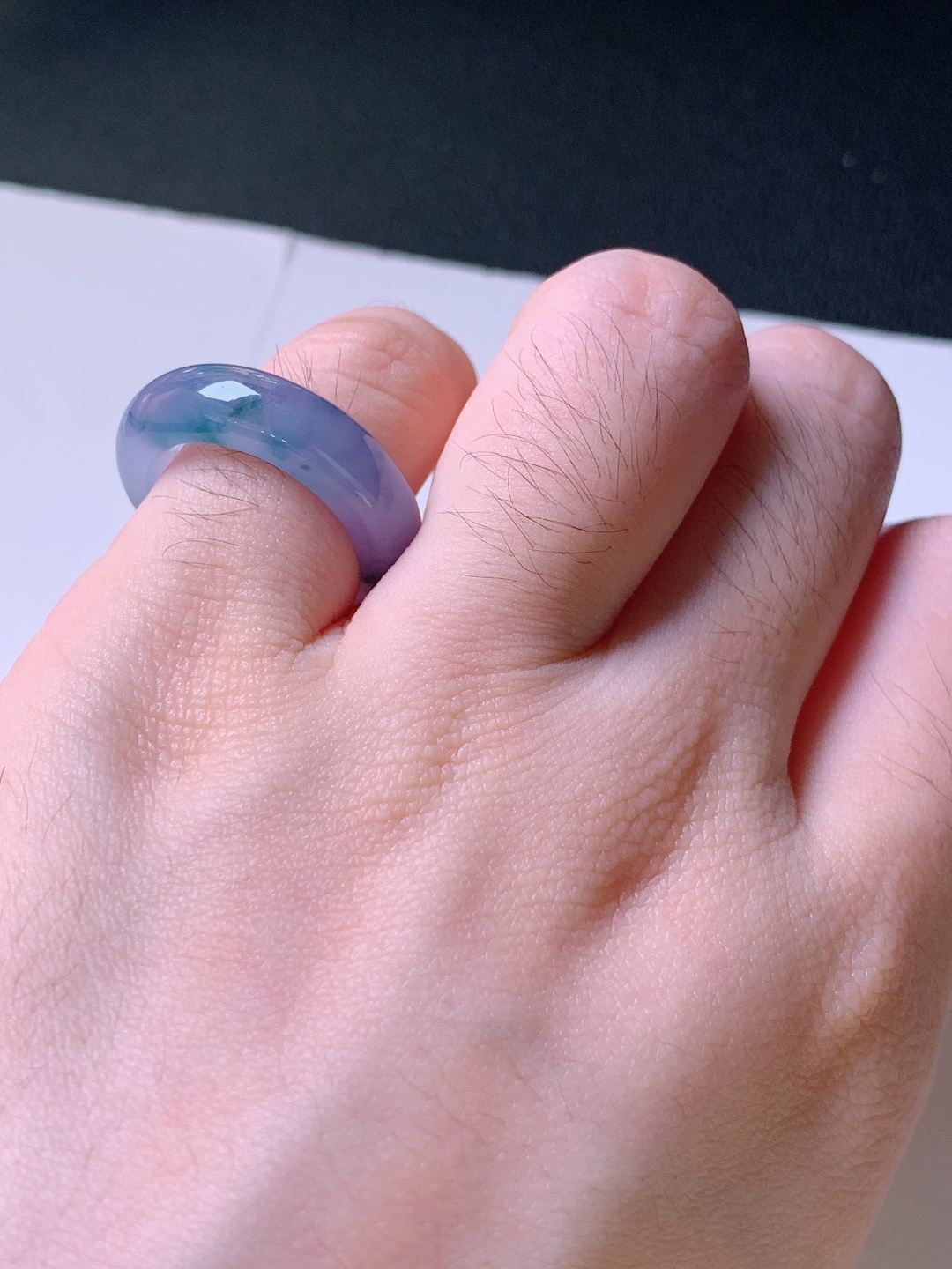 ️ 指环，无裂，色正水润，裸石23.5-5.8-4.2