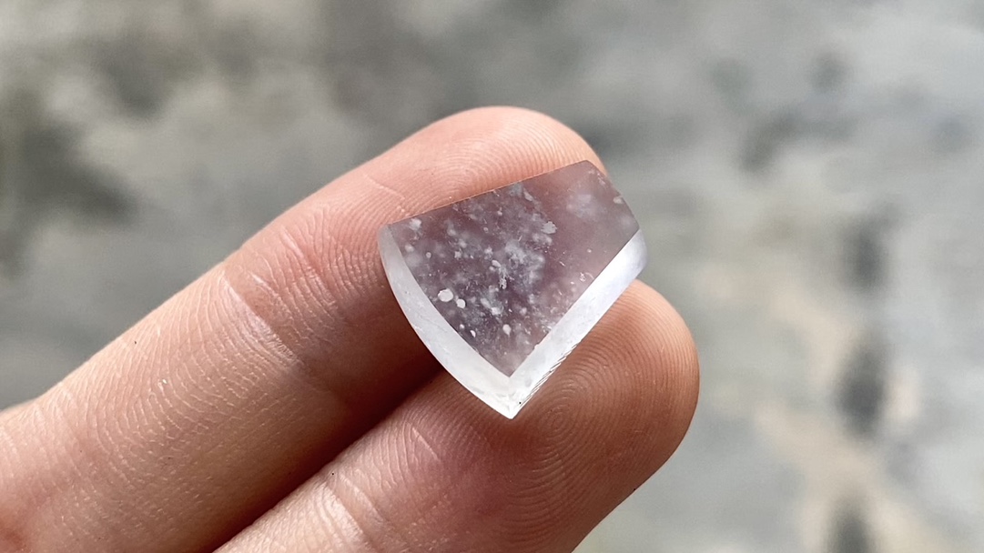 ️ 玻璃种雪花棉无事牌，完整