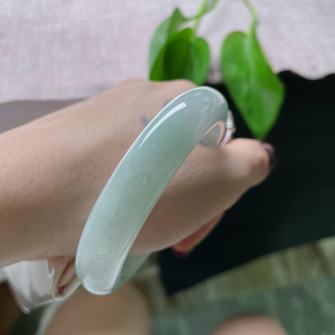 54.2/12.3/8.4绿底正圈，水头好，细润，清新自然，文艺范儿，皮纹，ss50882a