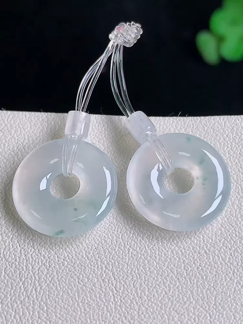  ，冰耳坠，无裂，尺寸15.4/3.3，编号y25003 23