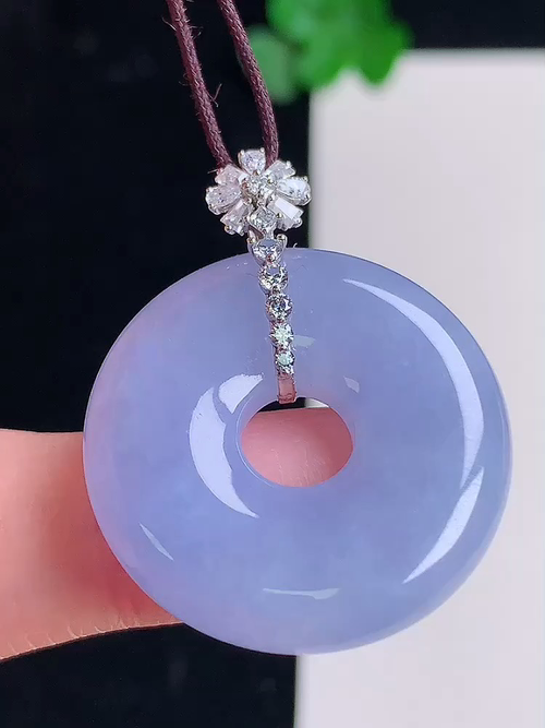 18k金镶茄紫甜甜圈，无裂，尺寸26.8/6.2，№;y250544 23