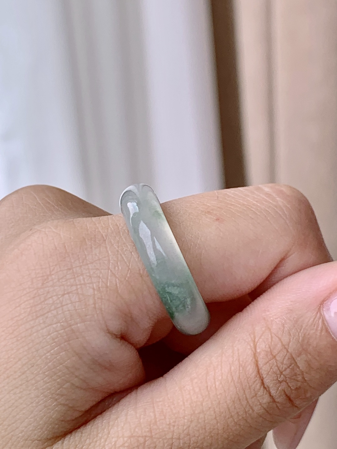 【裸石】飘花戒指指环，缅料，无裂，性比高，尺寸6-4，圈口22号，重量4.8克