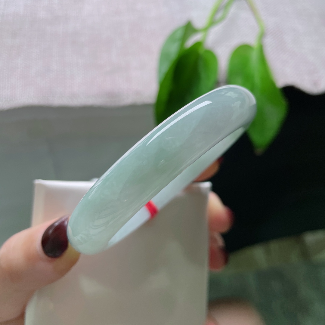 54.2/12.3/8.4绿底正圈，水头好，细润，清新自然，文艺范儿，皮纹，ss50882a