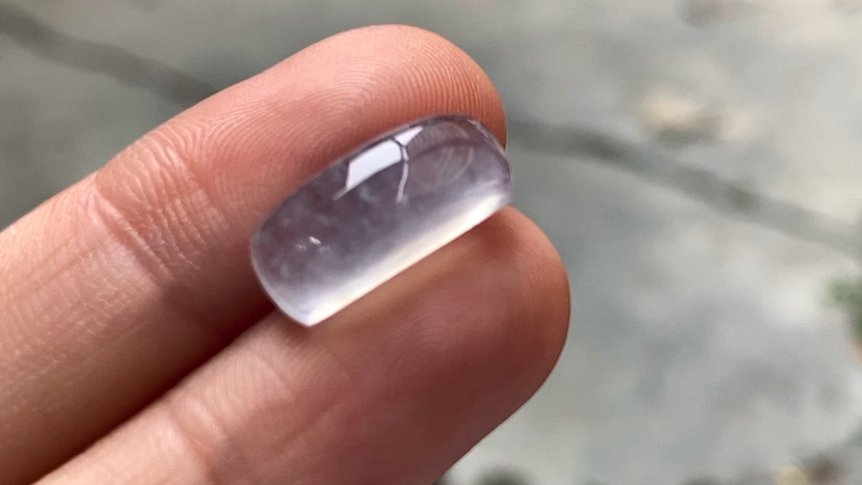 ️ 玻璃种马鞍形，完整，15.2/6/5.5