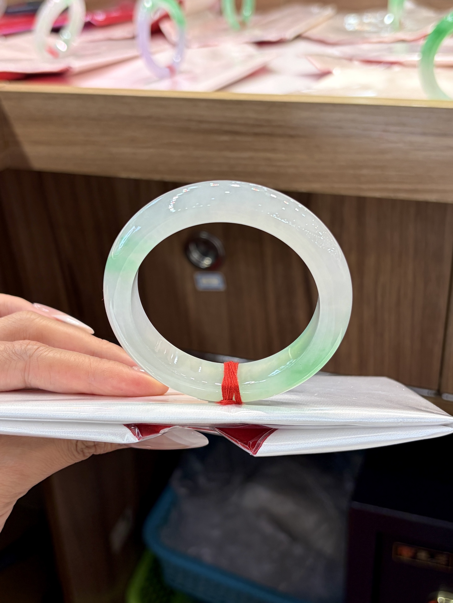 冰种白底青正圈成品，HYC-209，⭕️56-13.4-9.5