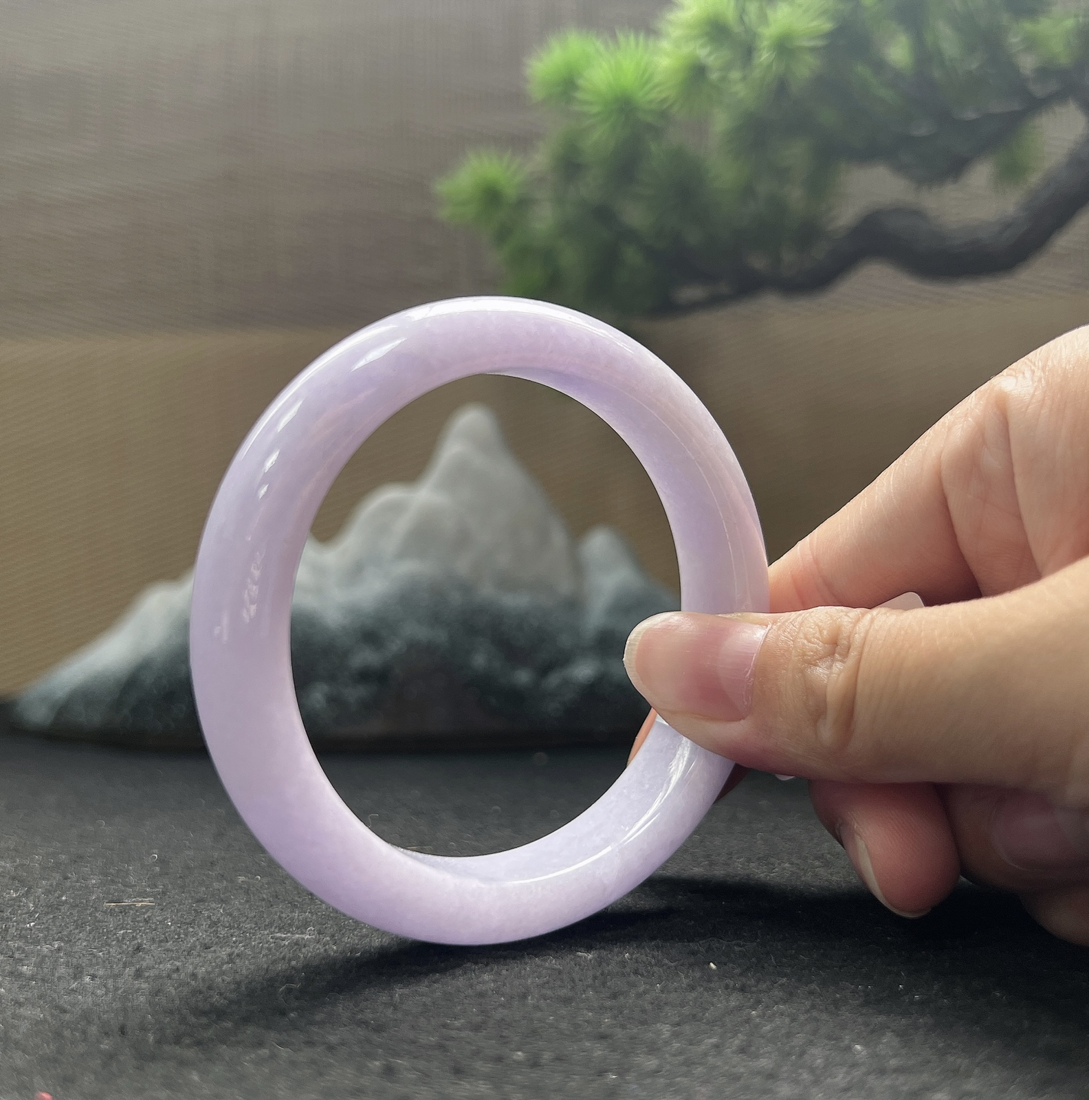 55.5圈口正圈紫罗兰手镯