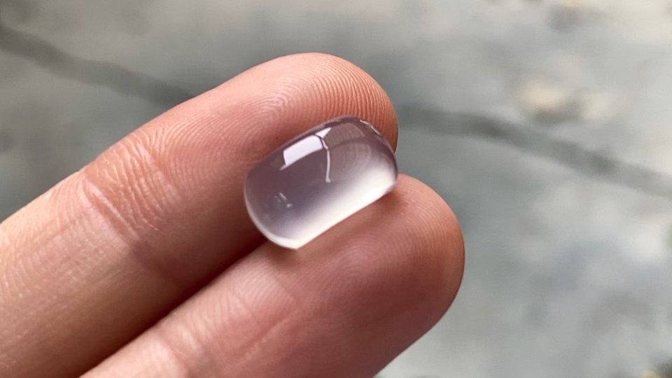 ️ 玻璃种马鞍形，完整，11.3*6.3*4