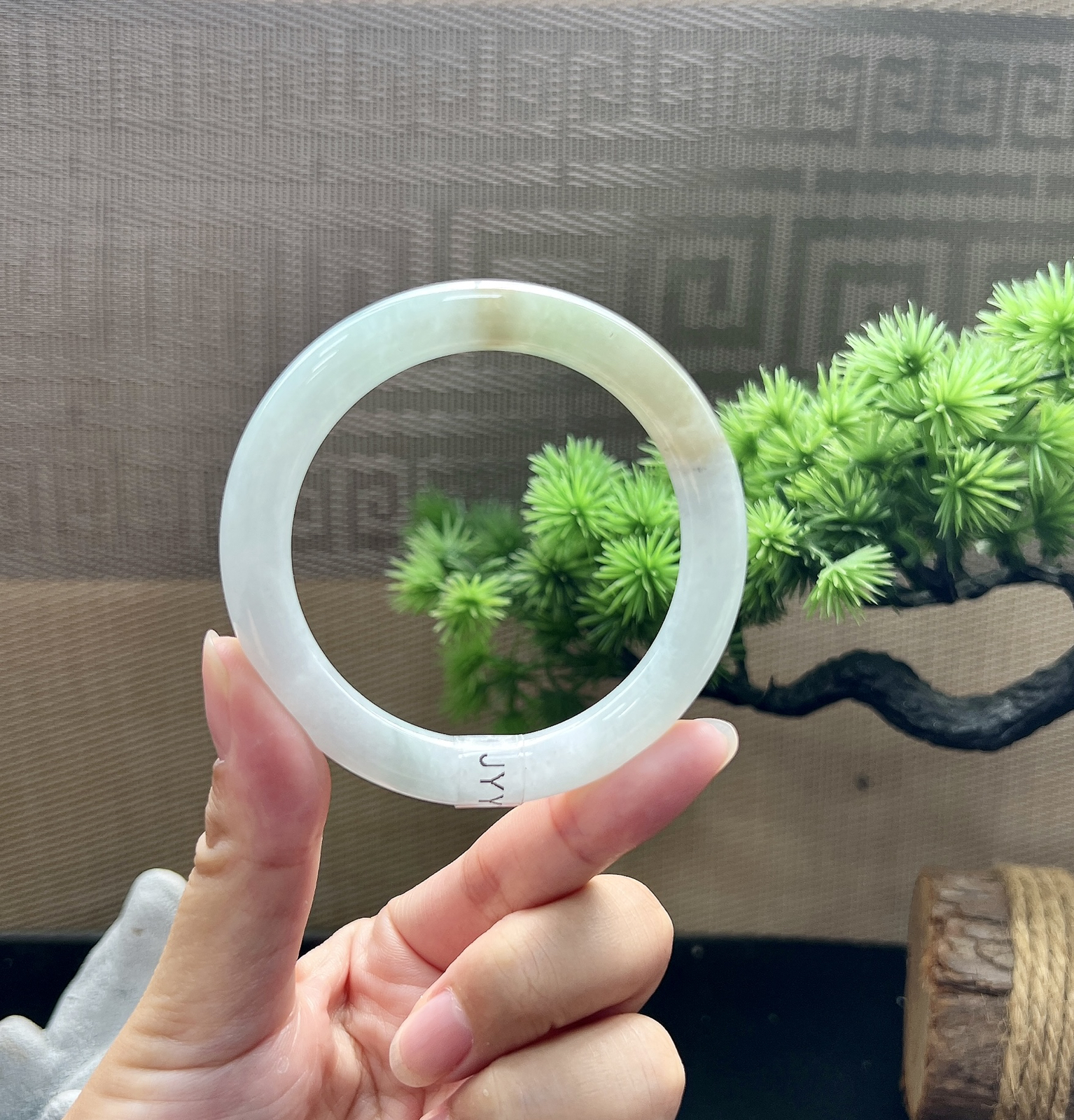 55圈口圆条洒金手镯