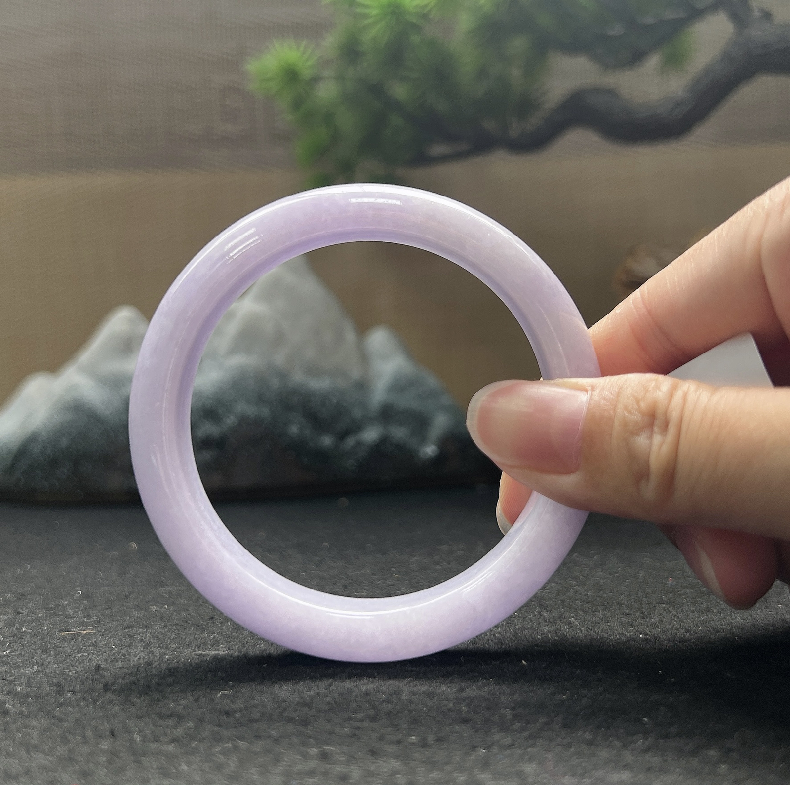 55.5圈口正圈紫罗兰手镯