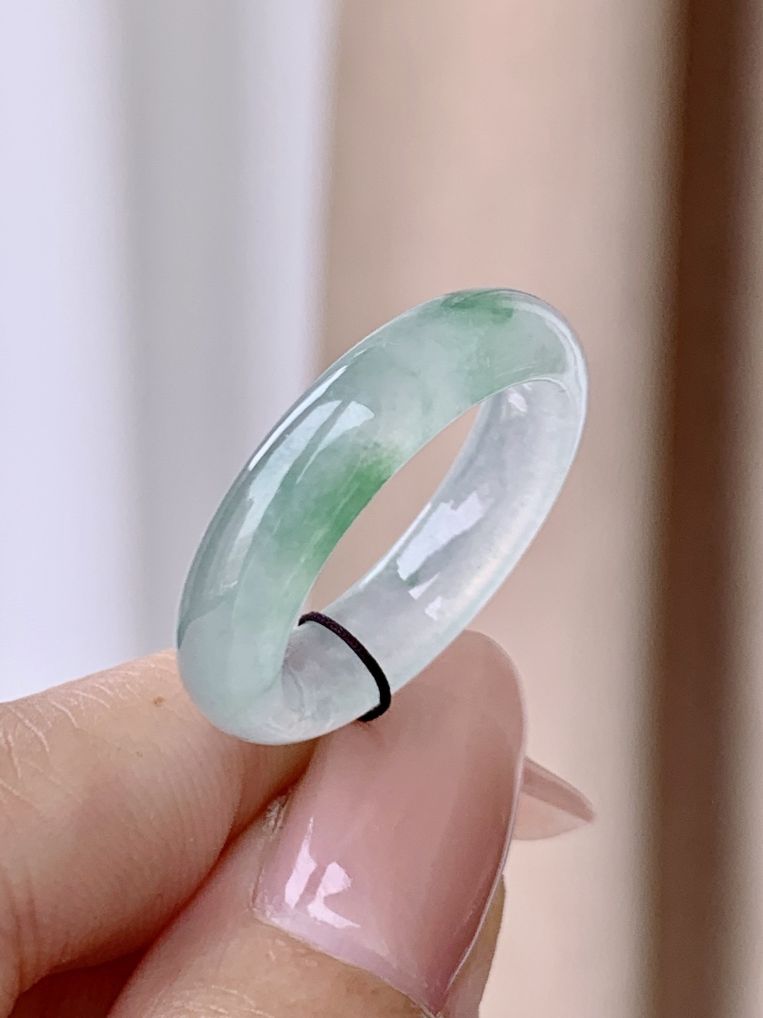 【裸石】飘花戒指指环，缅料，无裂，性比高，尺寸6-4，圈口22号，重量4.8克