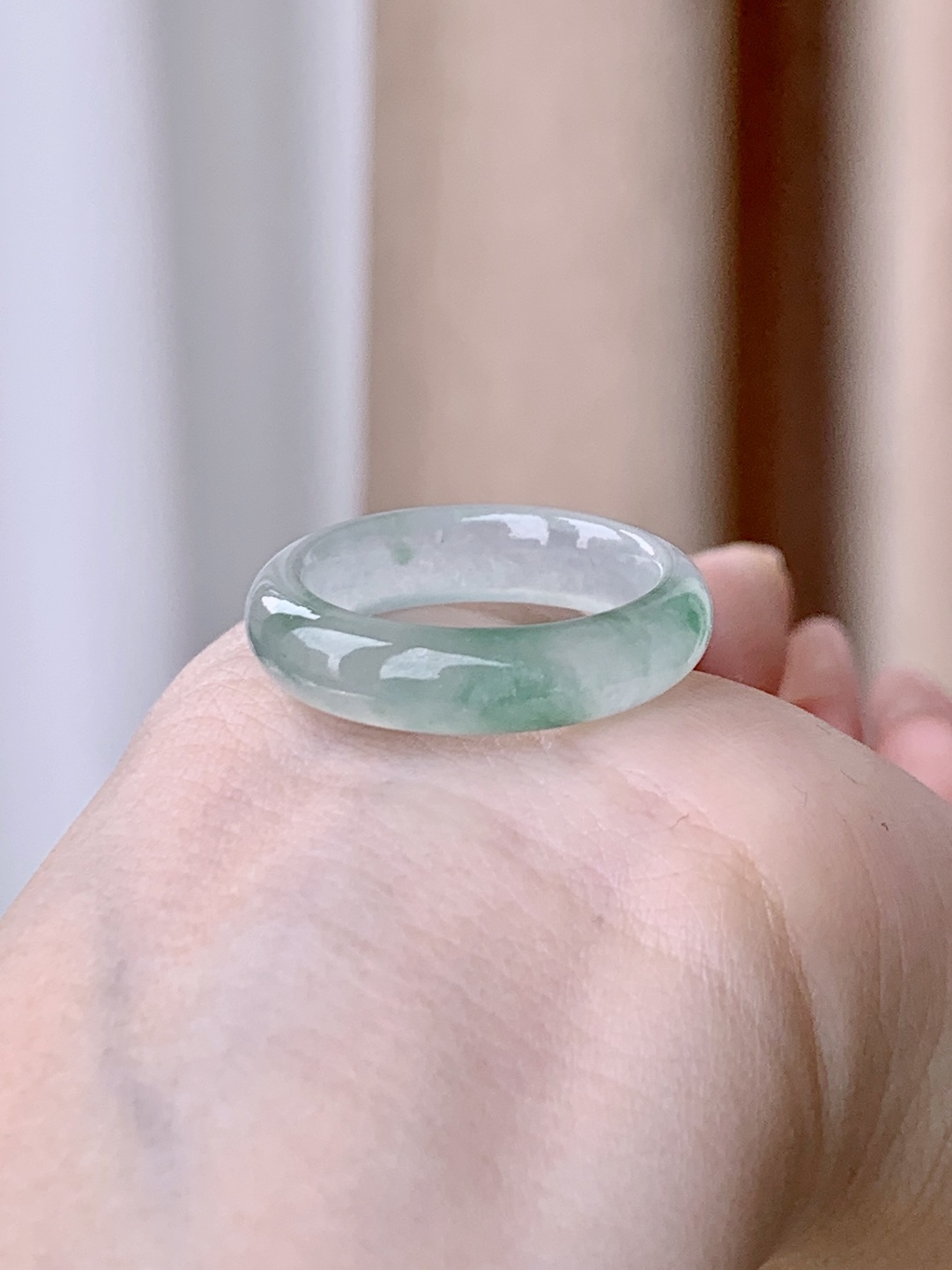 【裸石】飘花戒指指环，缅料，无裂，性比高，尺寸6-4，圈口22号，重量4.8克