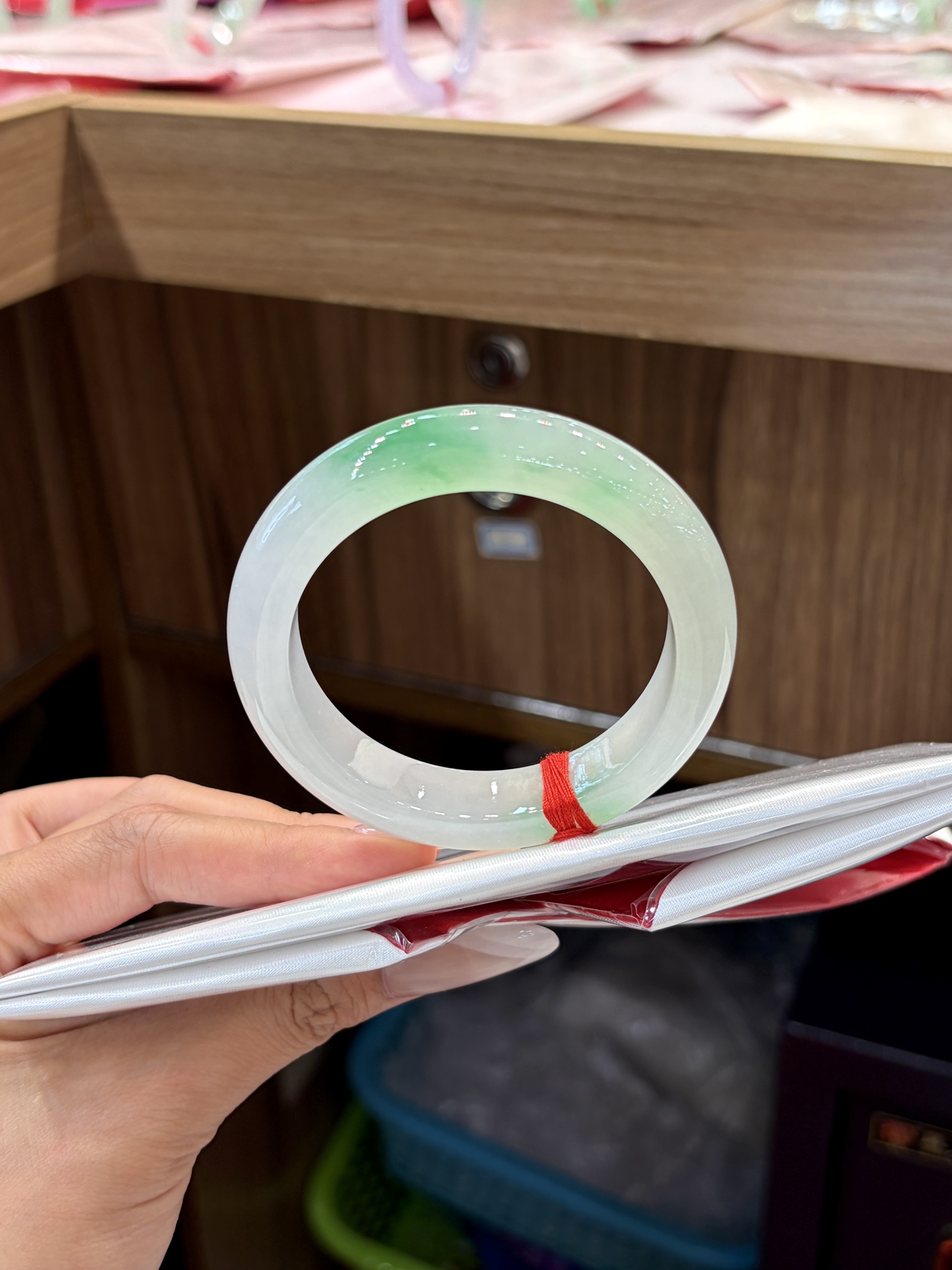 冰种白底青正圈成品，HYC-209，⭕️56-13.4-9.5