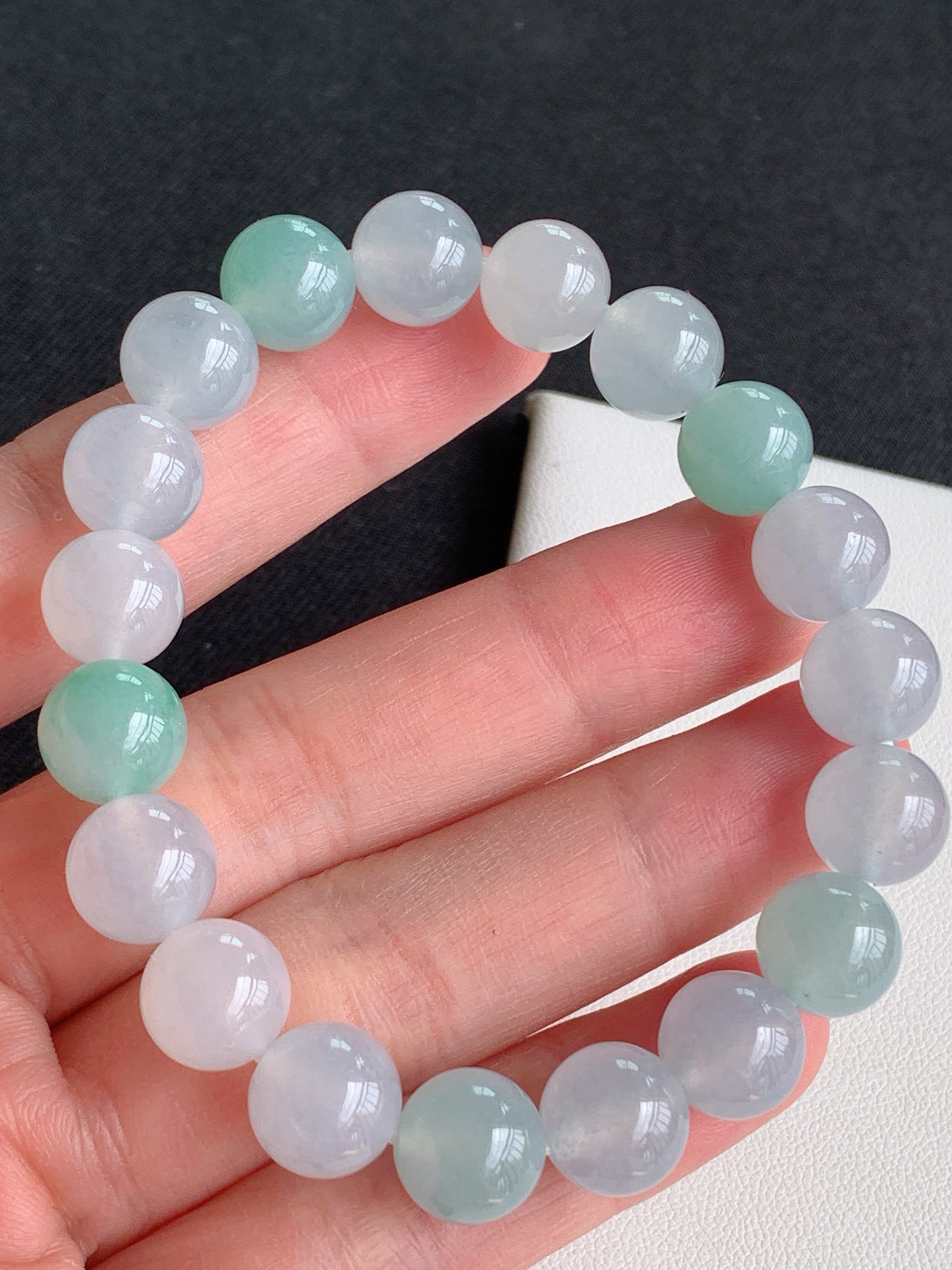 ️，冰种手串，，裸石尺寸：9/8