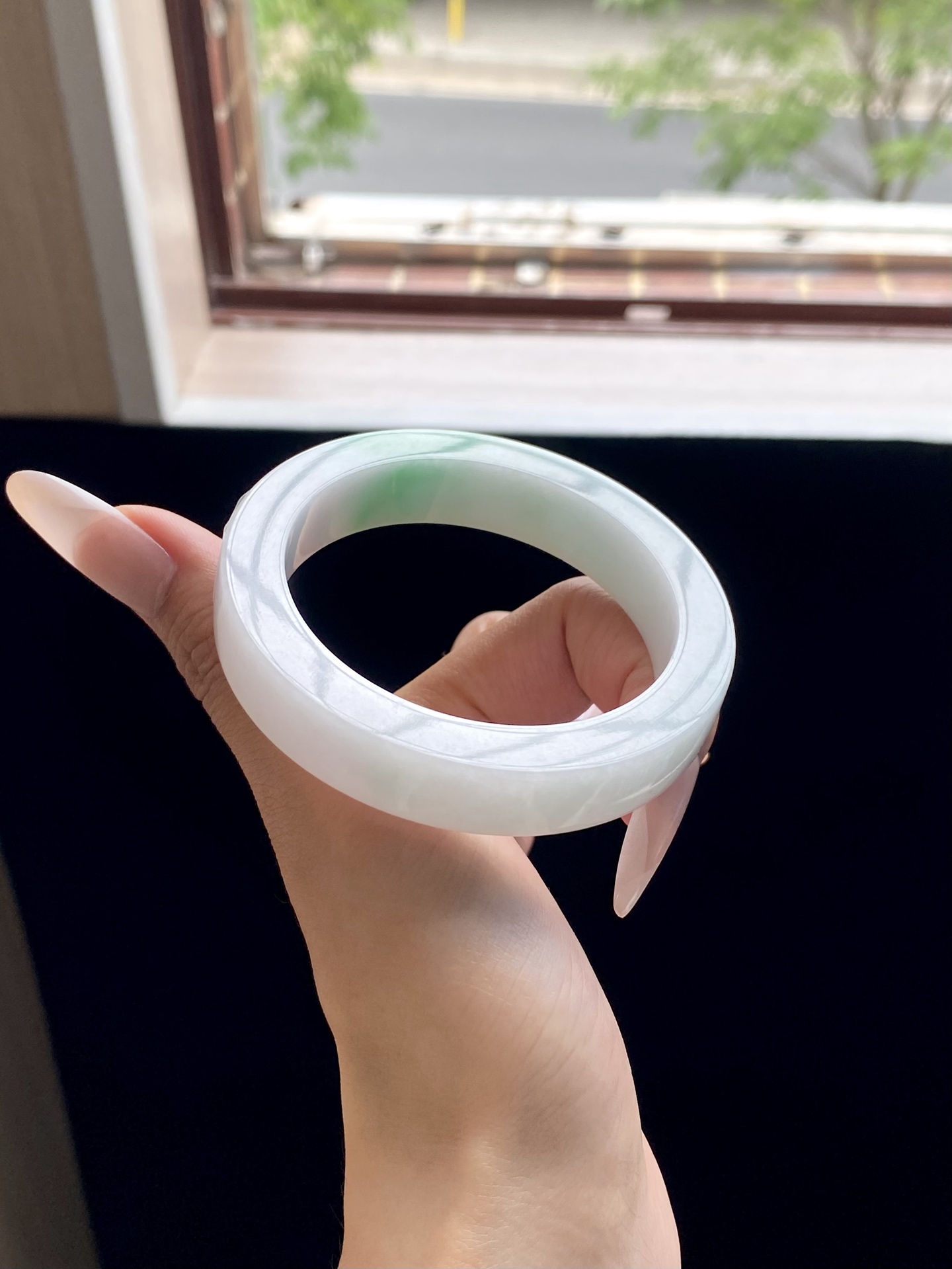 白底青镯胚，A0422-8，⭕️72-55-12.5-9，可做55～56正圈