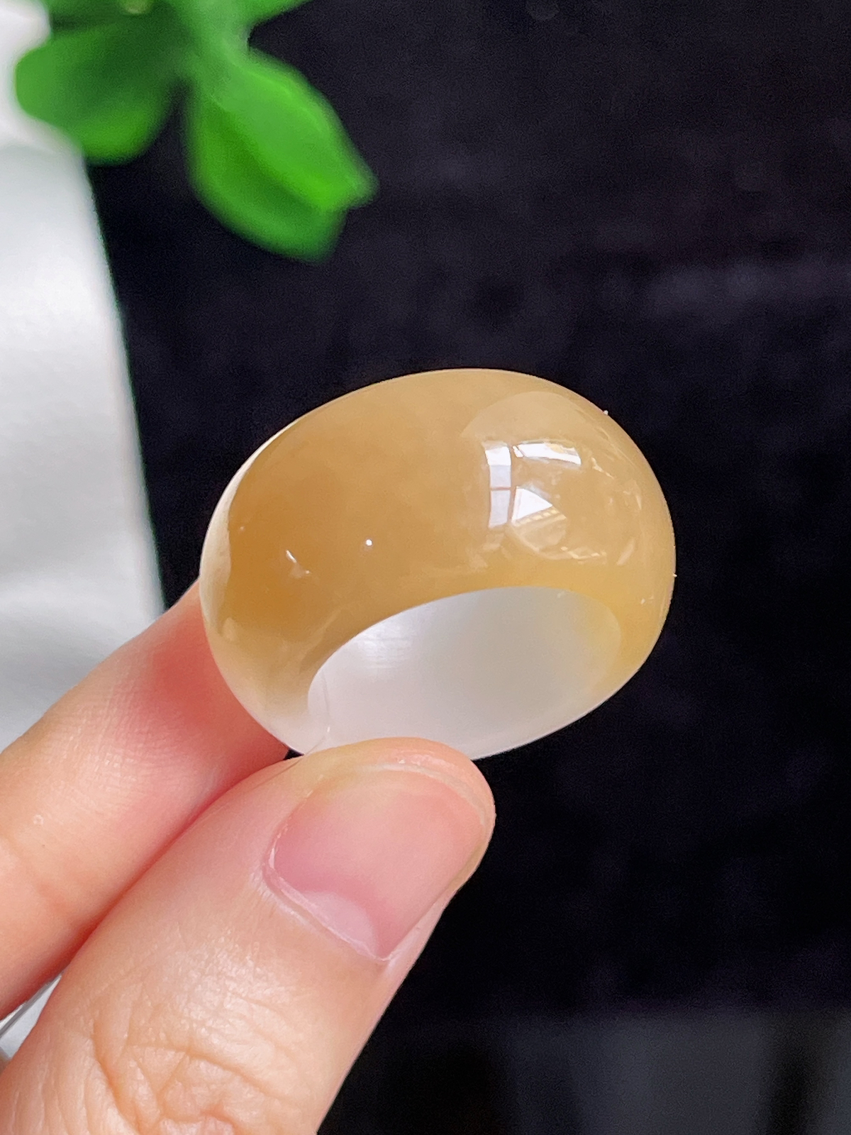 和田玉糖玉指环