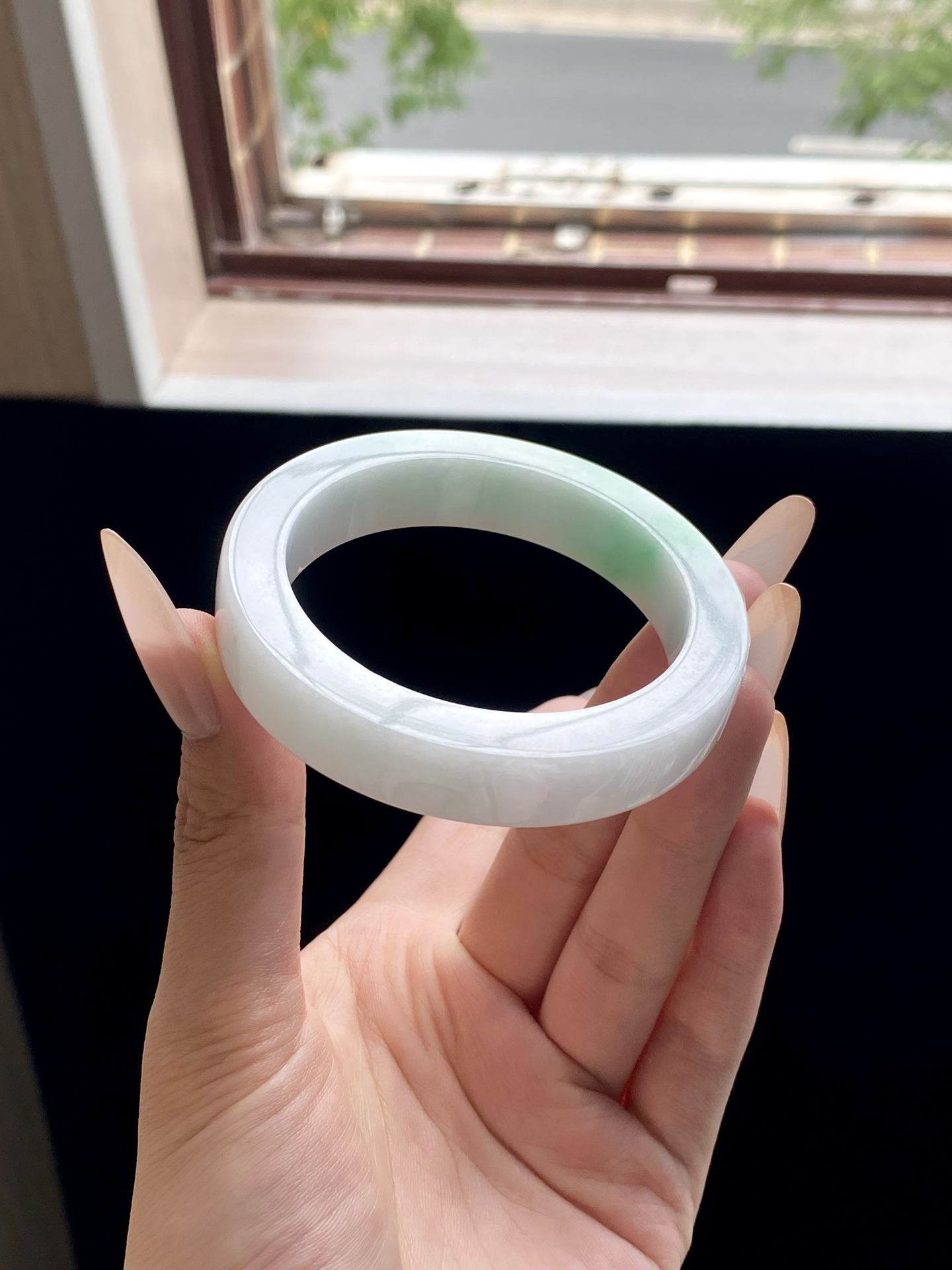 白底青镯胚，A0422-8，⭕️72-55-12.5-9，可做55～56正圈