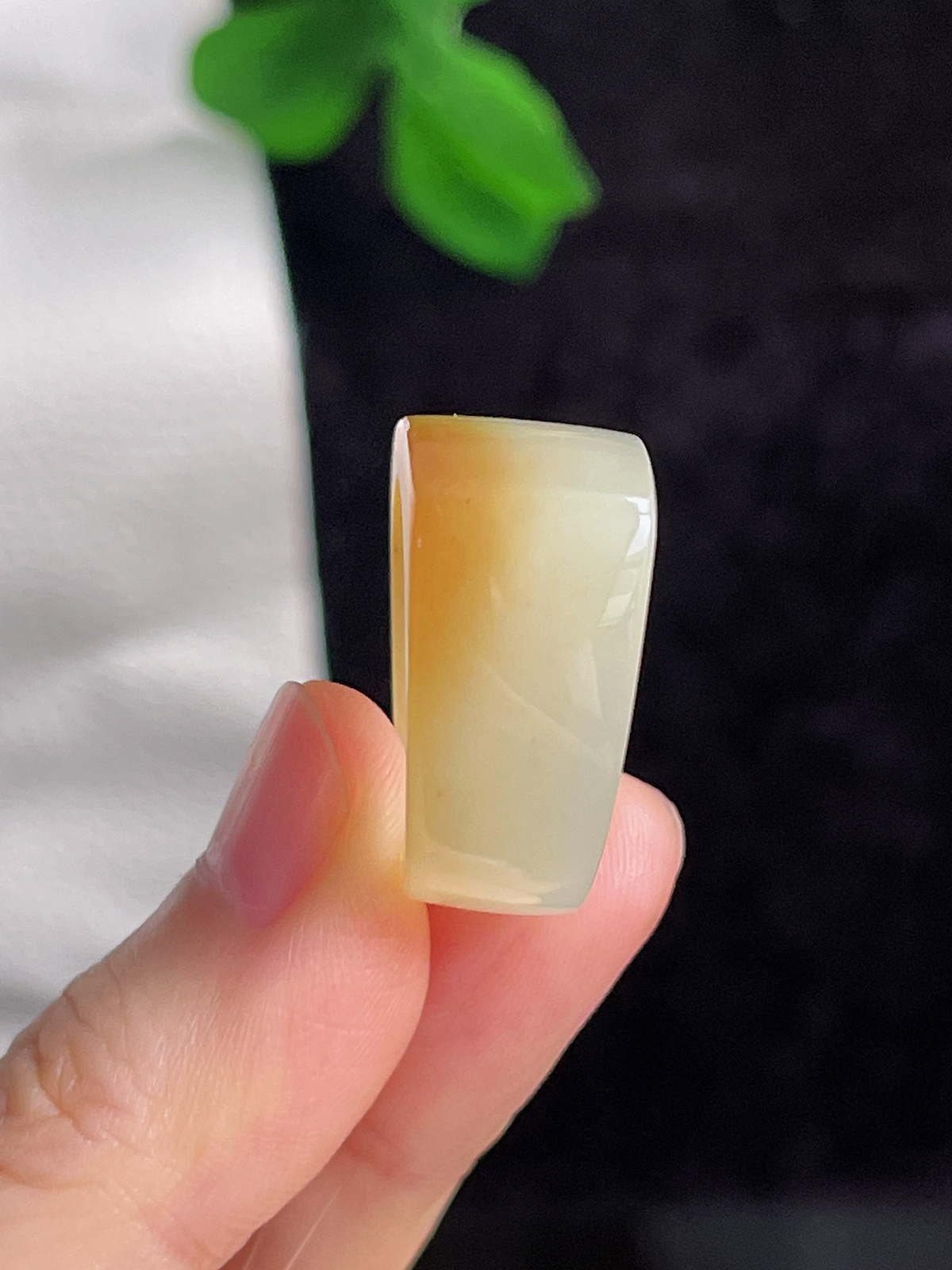 和田玉糖玉马鞍指环