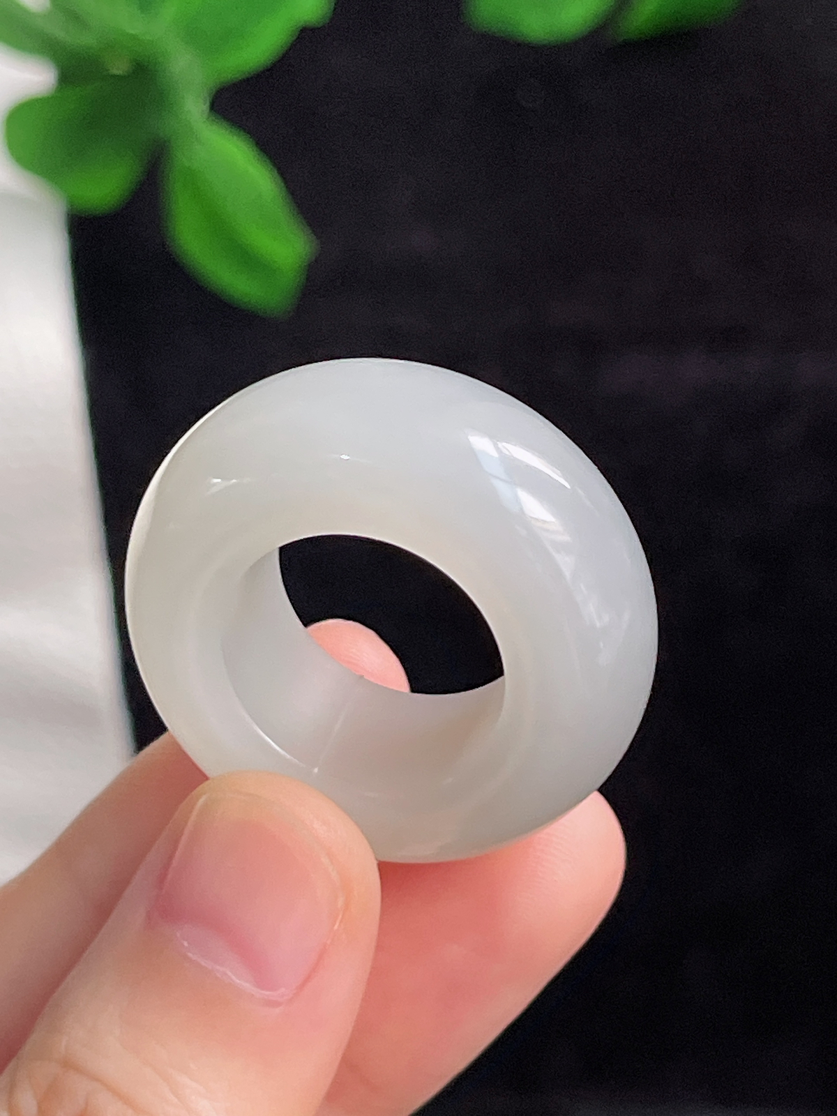 和田玉宽版指环