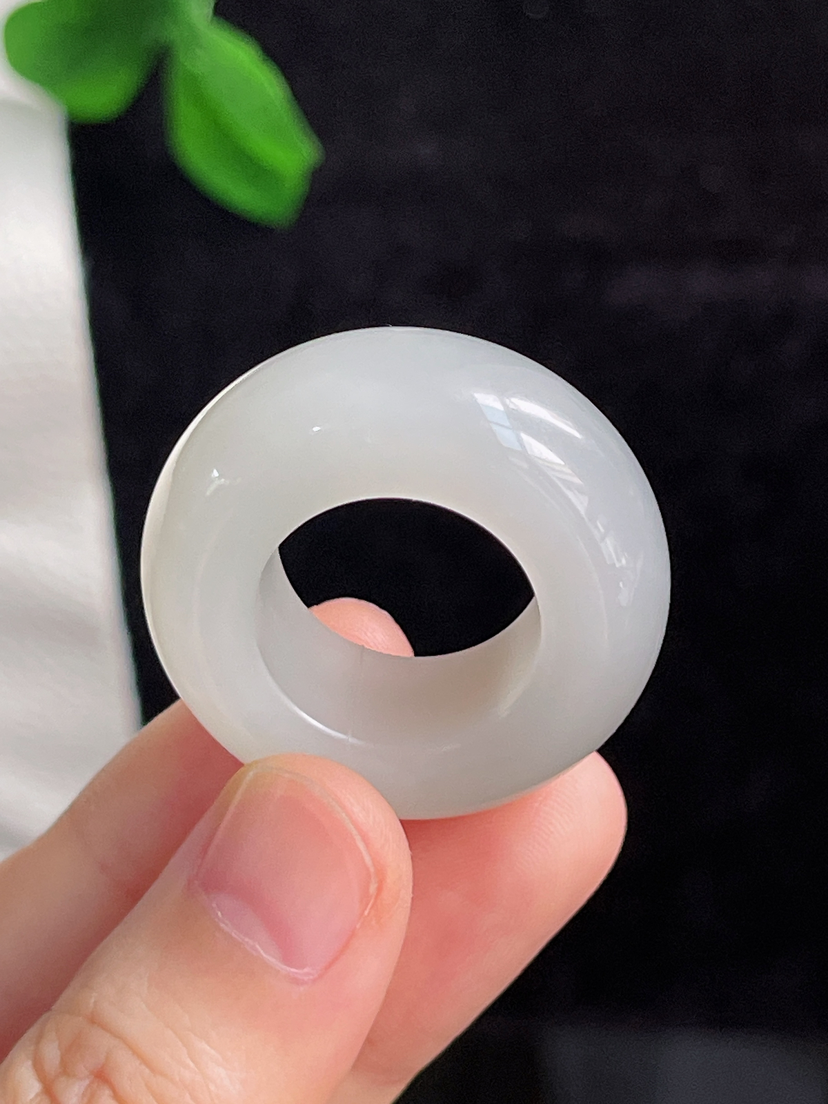 和田玉宽版指环