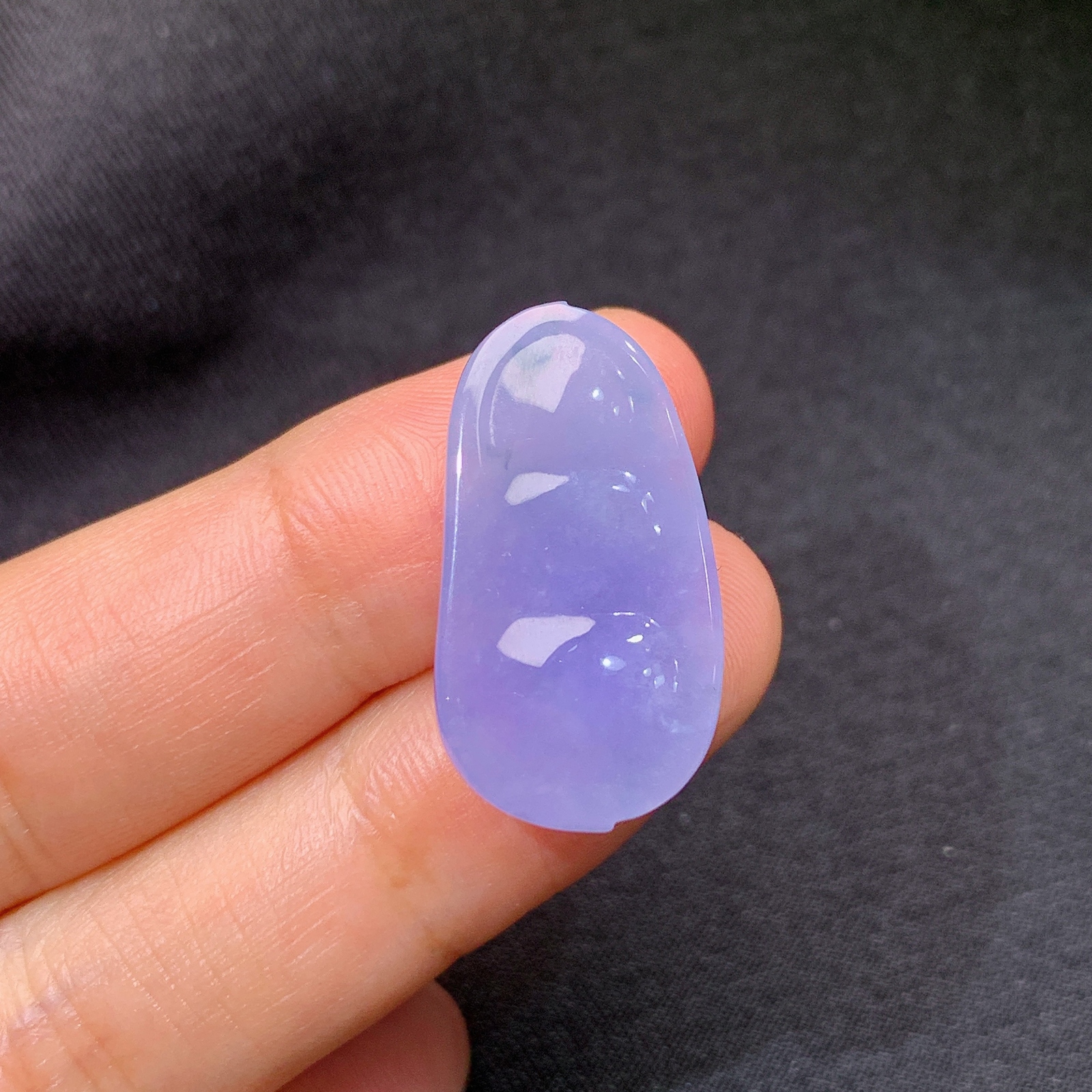 冰紫罗兰福豆，镶嵌佳品，冰润鲜艳，种水足，Jj 尺寸25.3*14*6.5