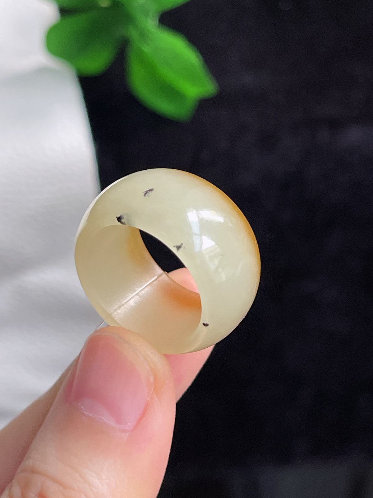 和田玉糖玉指环