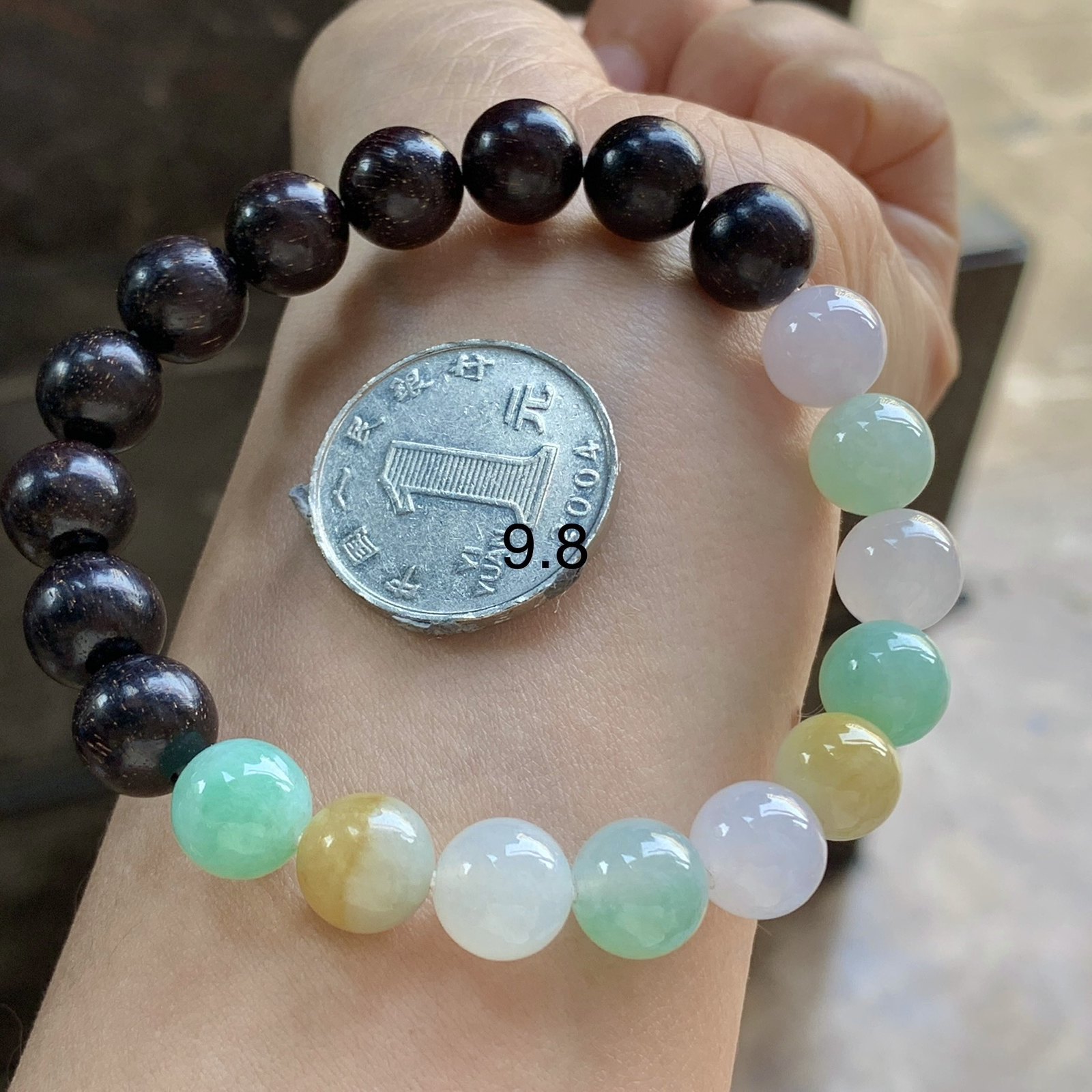 冰圆珠手串^_^清新