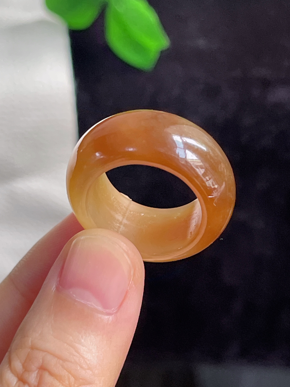 和田玉糖玉指环