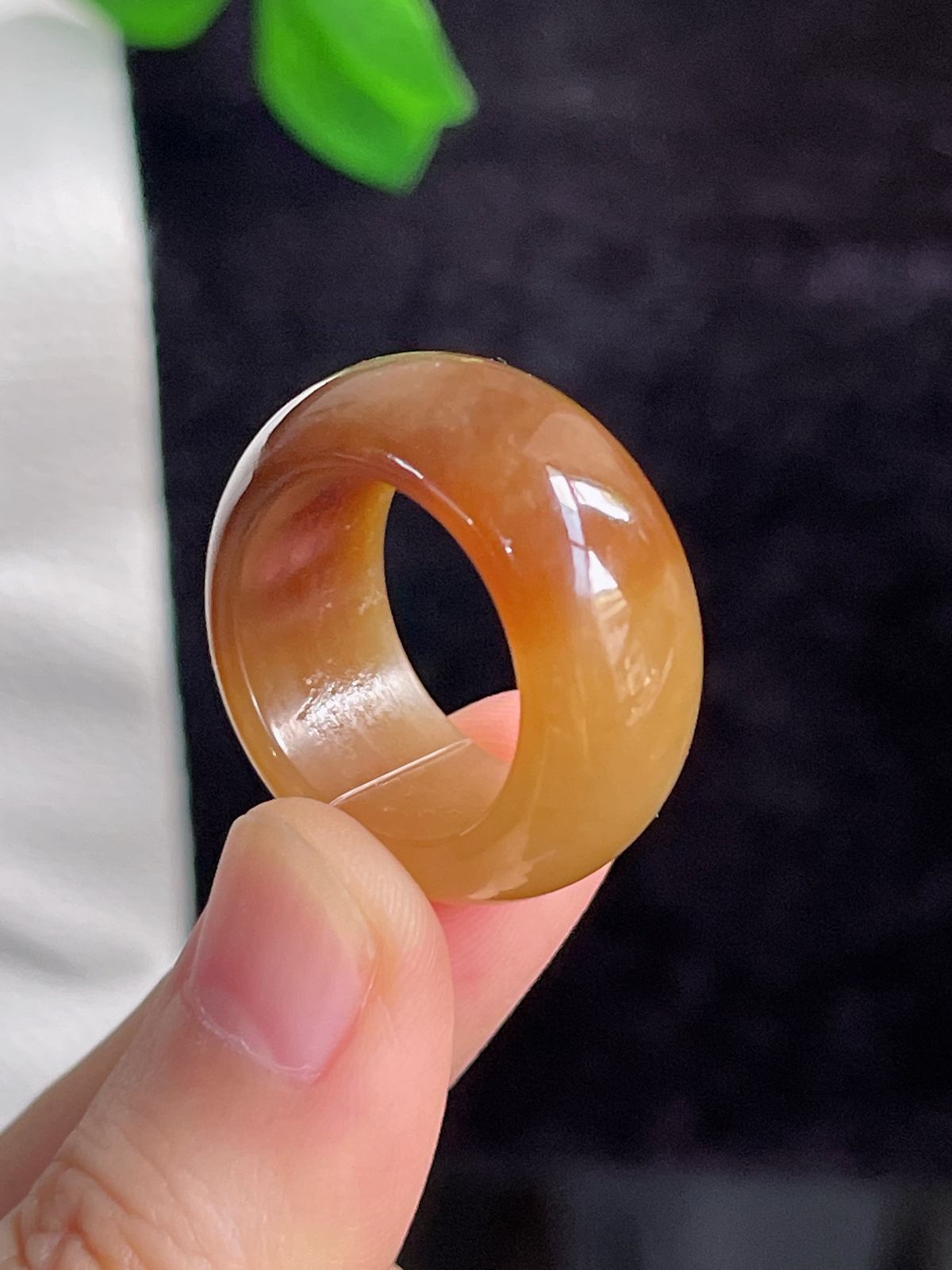 和田玉糖玉指环