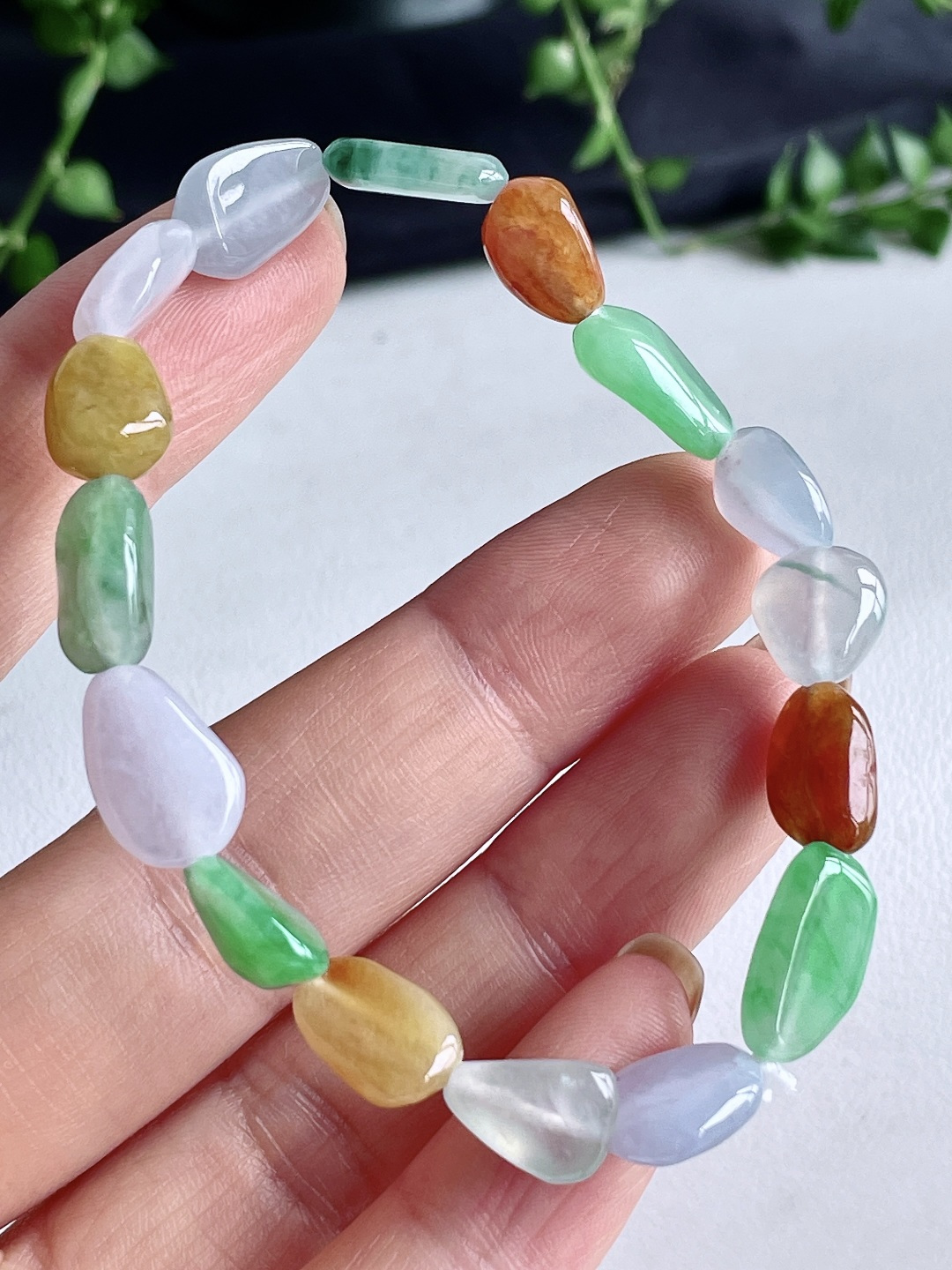 【珠子】冰多宝手串随形手串，性比高，尺寸12-8-5.3mm，重量12.6克