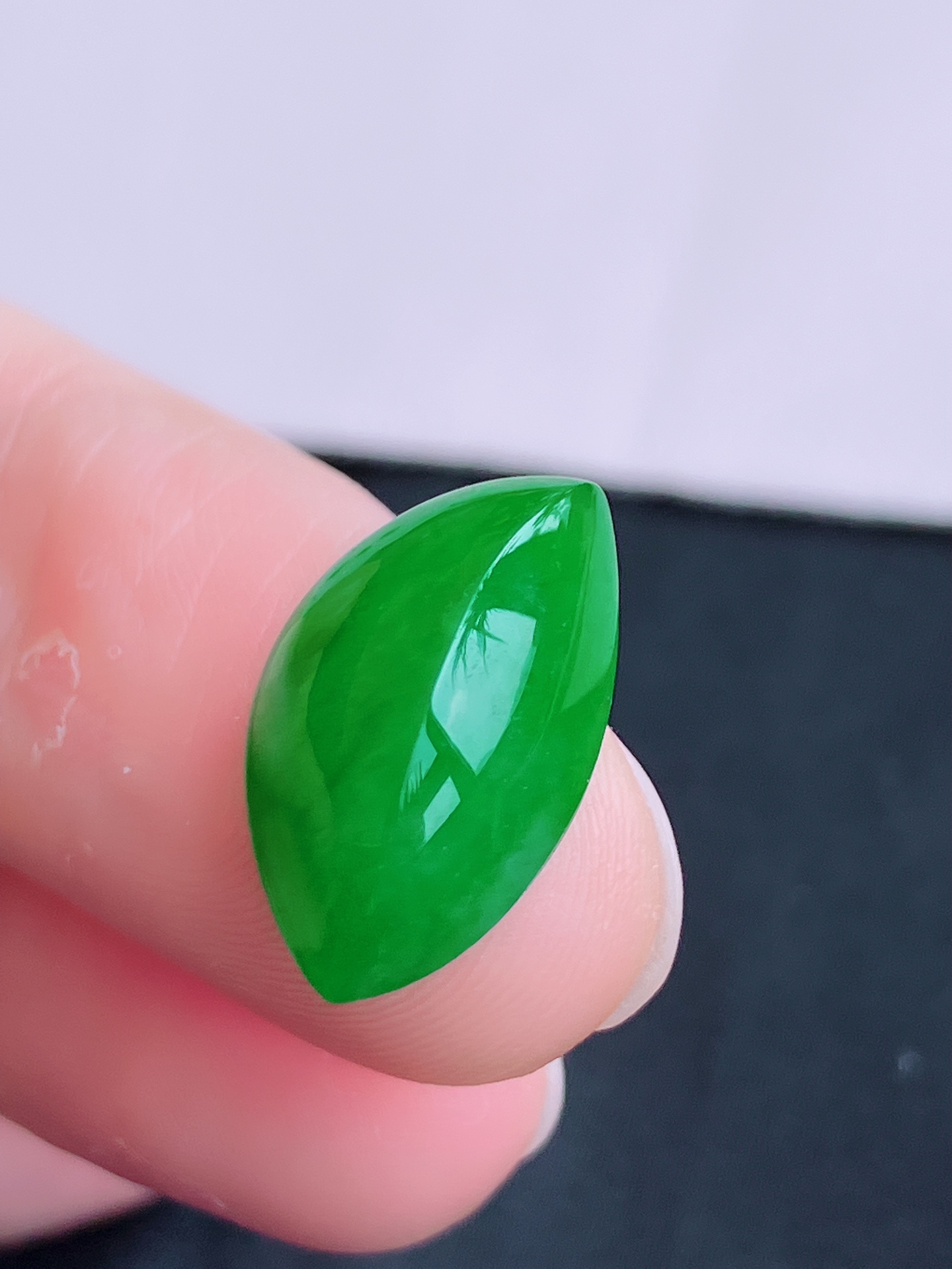 ️辣绿马眼面，饱满大气，尺寸16.3/9.6/6.5，自然光实拍